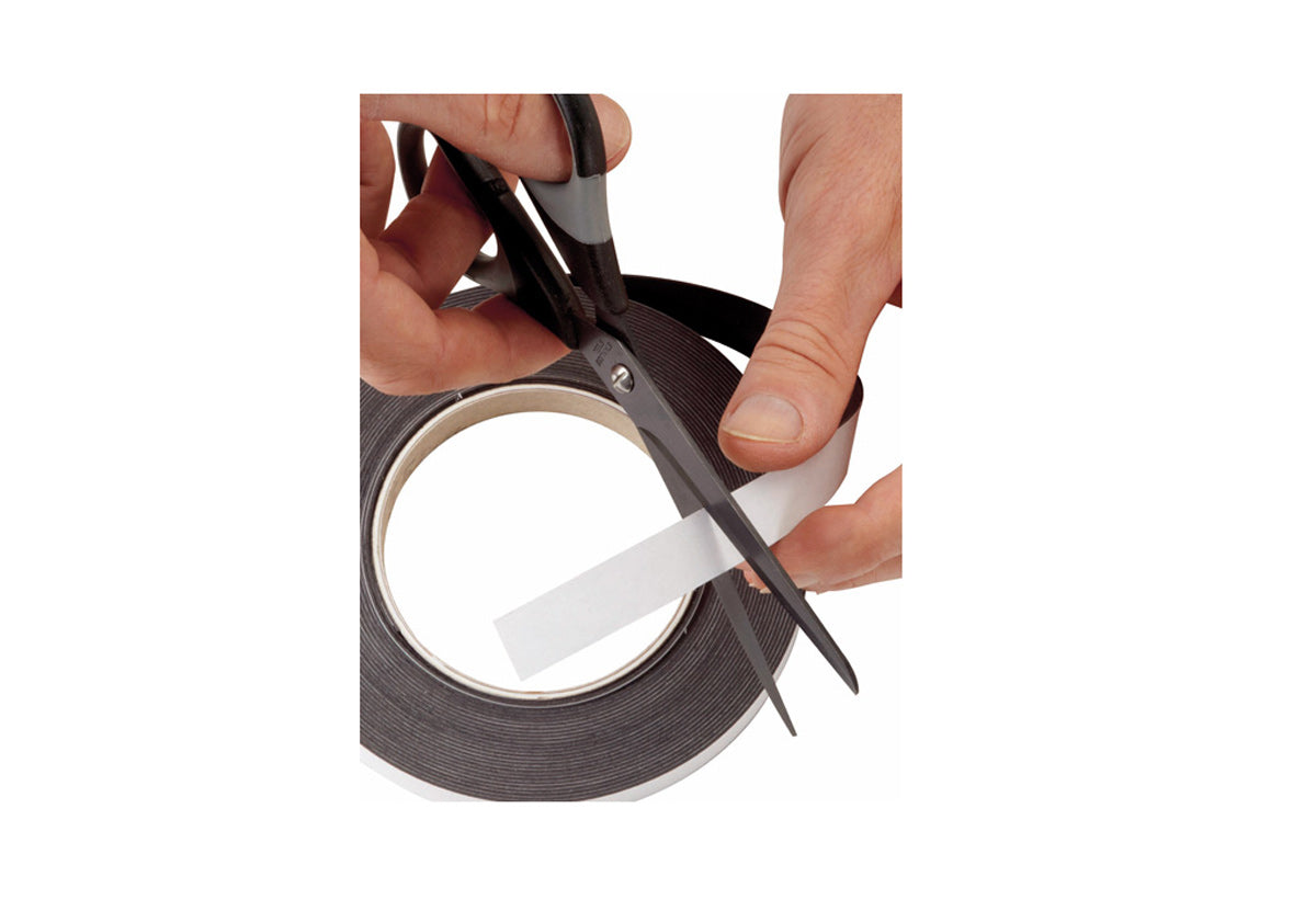 MAUL Klebeband Magnetband – Metall, 15 mm × 10 m, Schwarz