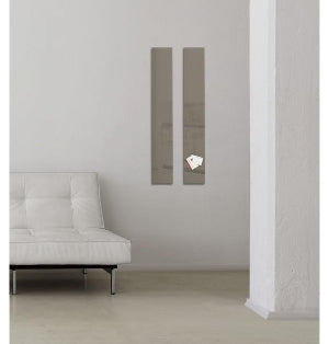 Sigel Whiteboard – 12 × 78 cm, Glas, magnetisch, Wandmontage, inkl. Magnetwürfel, Montagesatz