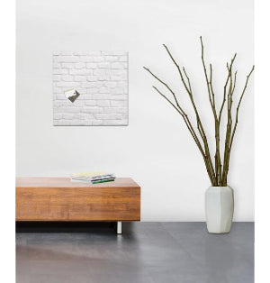 Sigel Whiteboard – 48 × 48 cm, Glas, magnetisch, Wandmontage