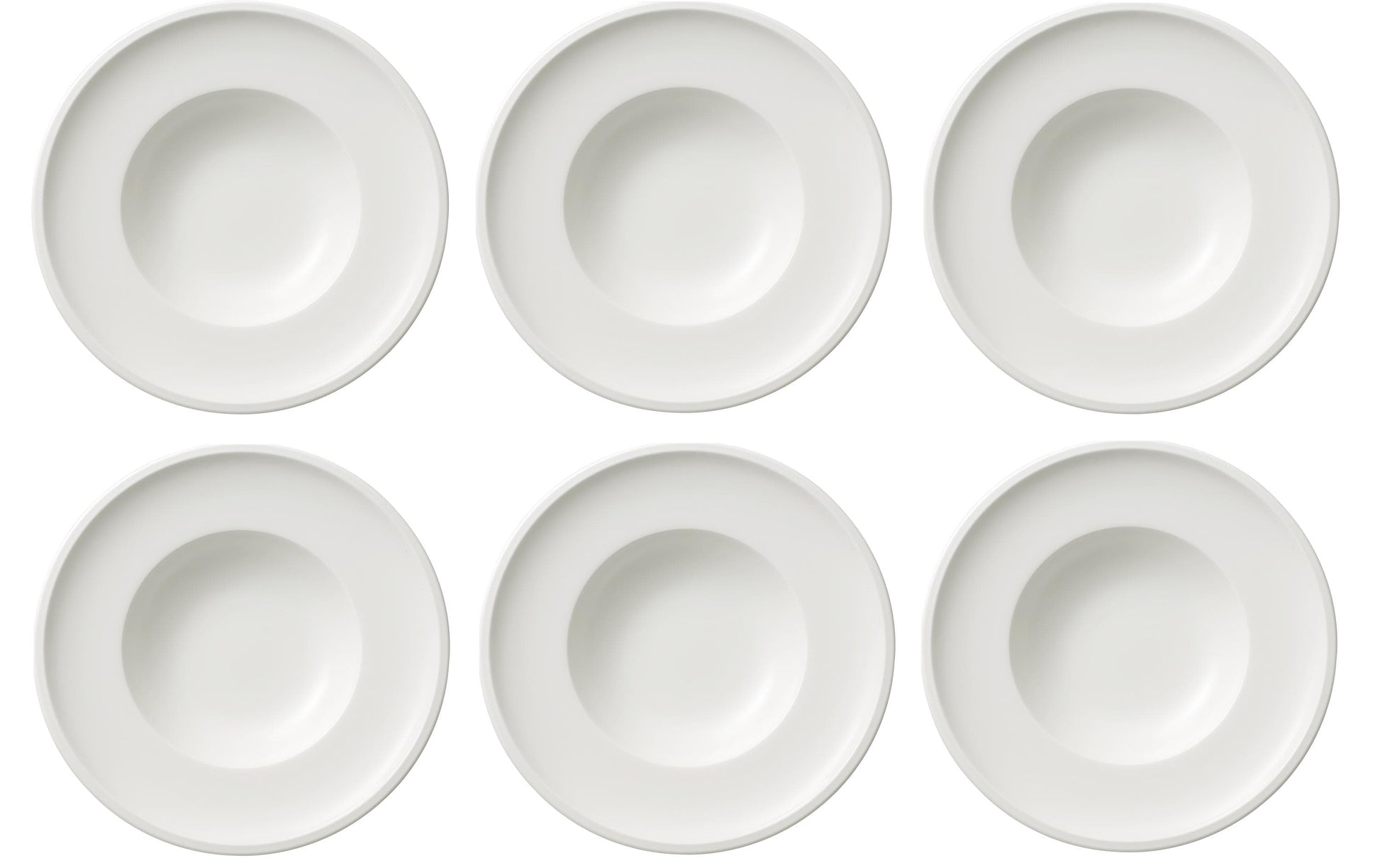 Villeroy & Boch Artesano Original Suppenteller – 0,30 l, Porzellan, weiss, mikrowellengeeignet, 6 Stück
