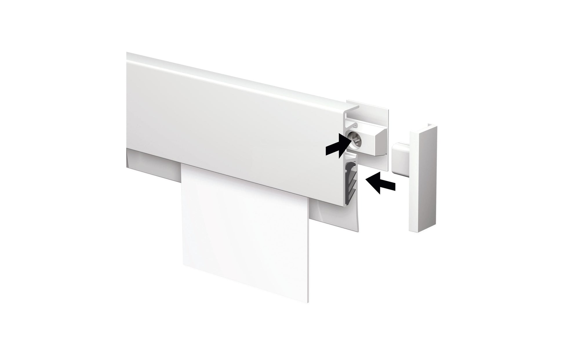 MAUL Magnetleiste – weiss, Aluminium, 1er-Pack