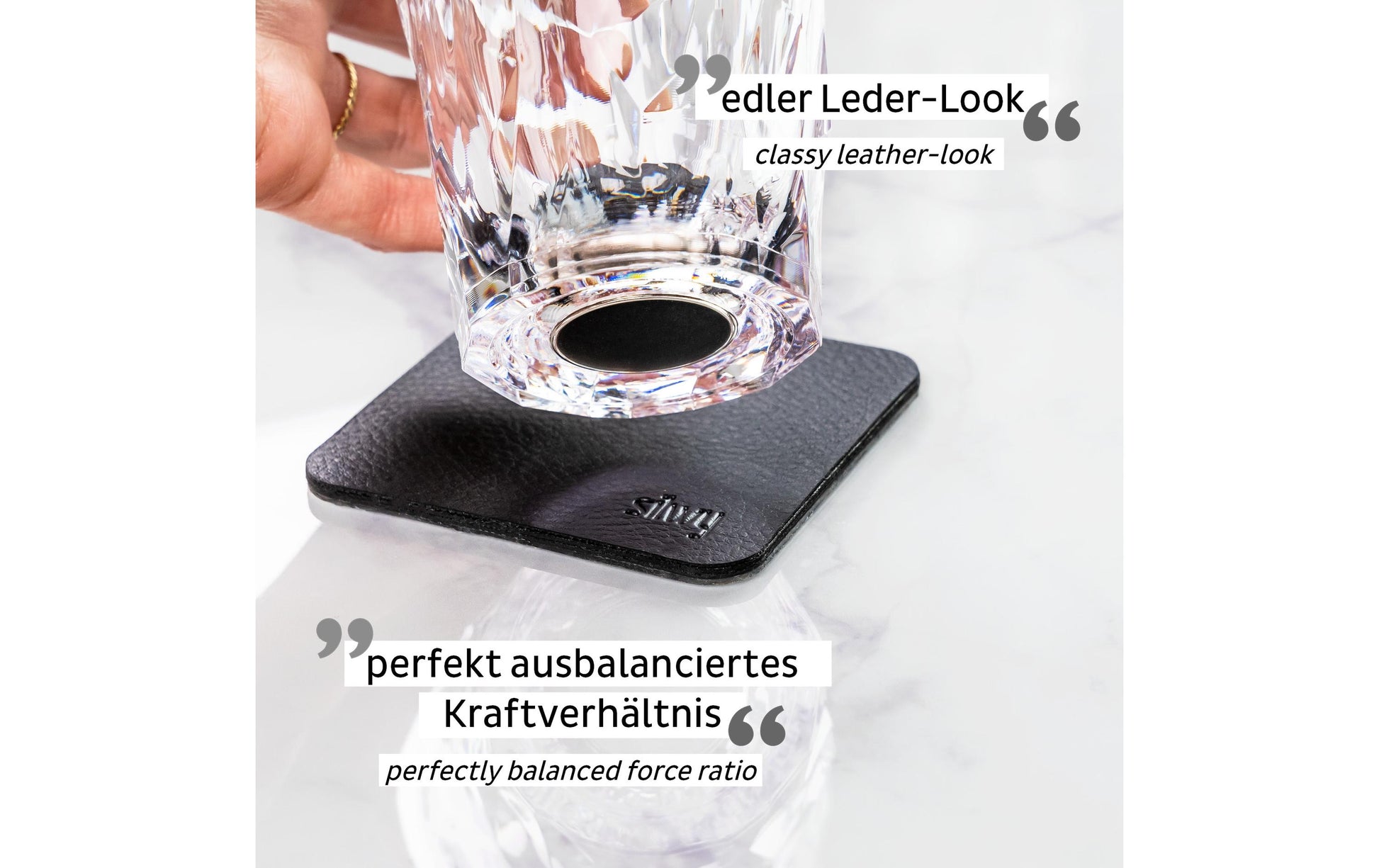 Silwy TUMBLER Glas – 0,25 l, Kunststoff, Transparent, 6 Stück