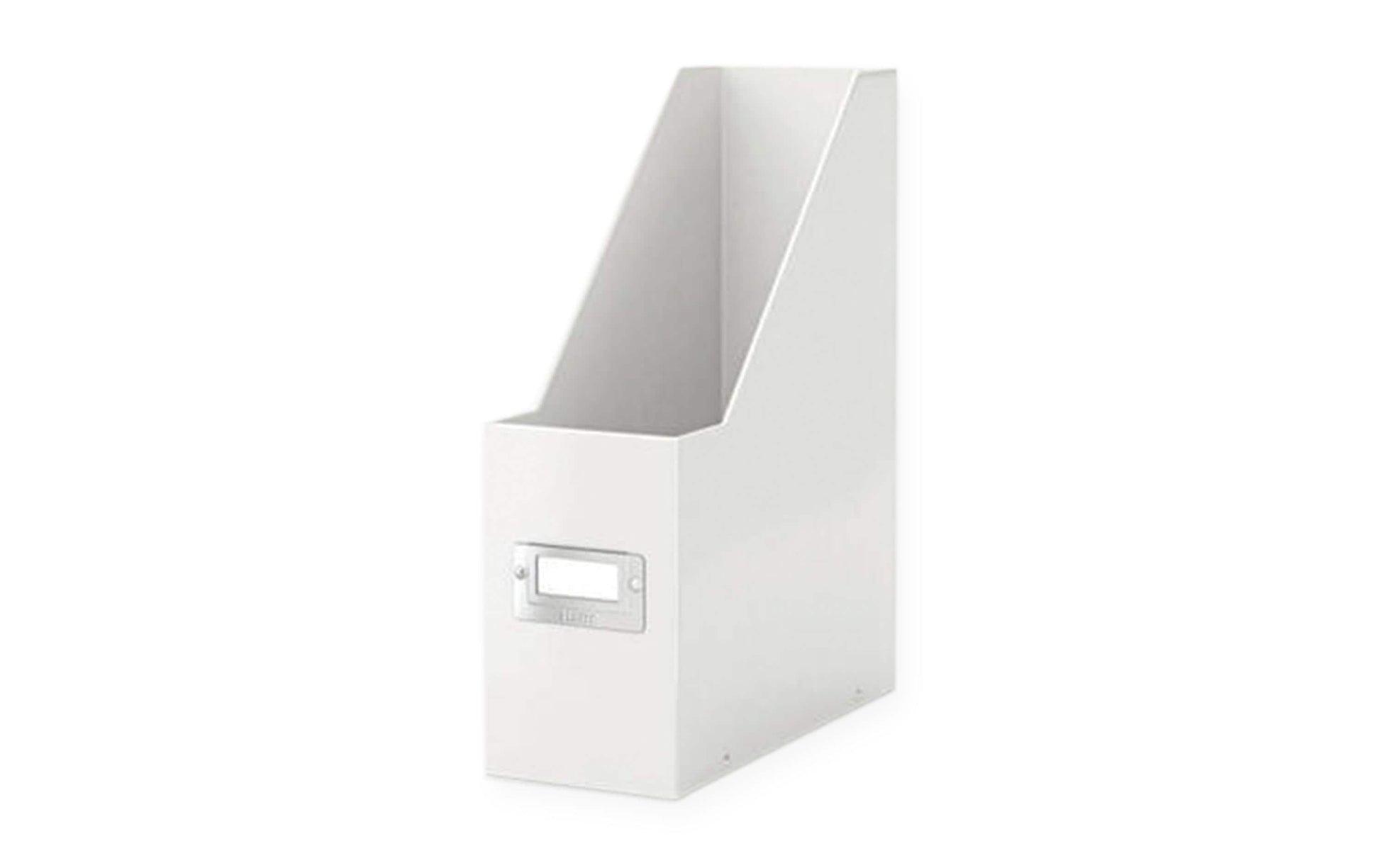 Leitz Stehsammler – Karton, mit Beschriftungsfeld, weiss, 253×103×330 mm