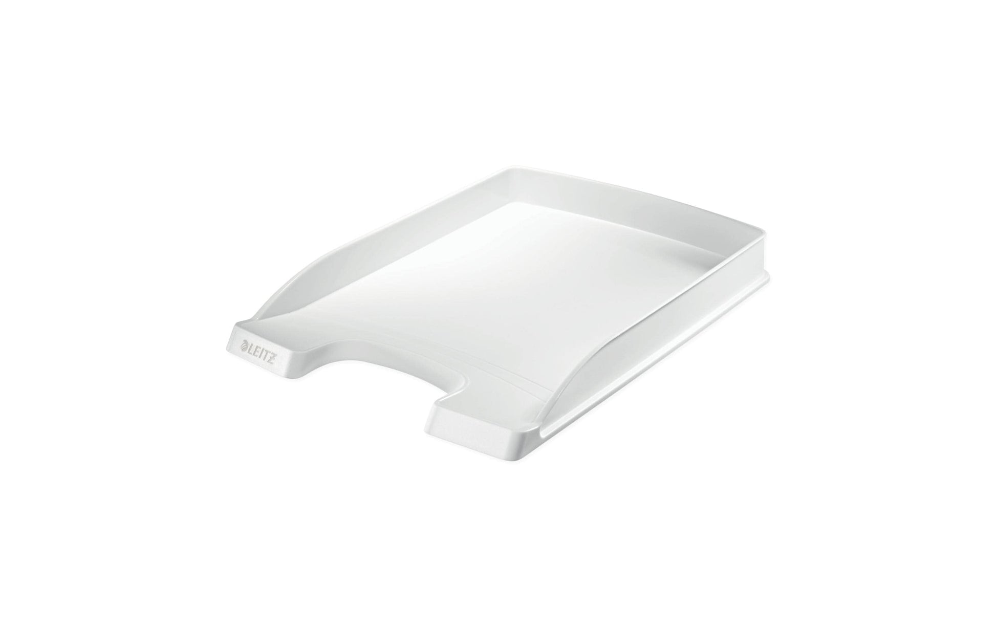Leitz Briefkorb – mit Beschriftungsfeld, matt, weiss, B 255 × H 35 × T 357 mm, Serie Slim