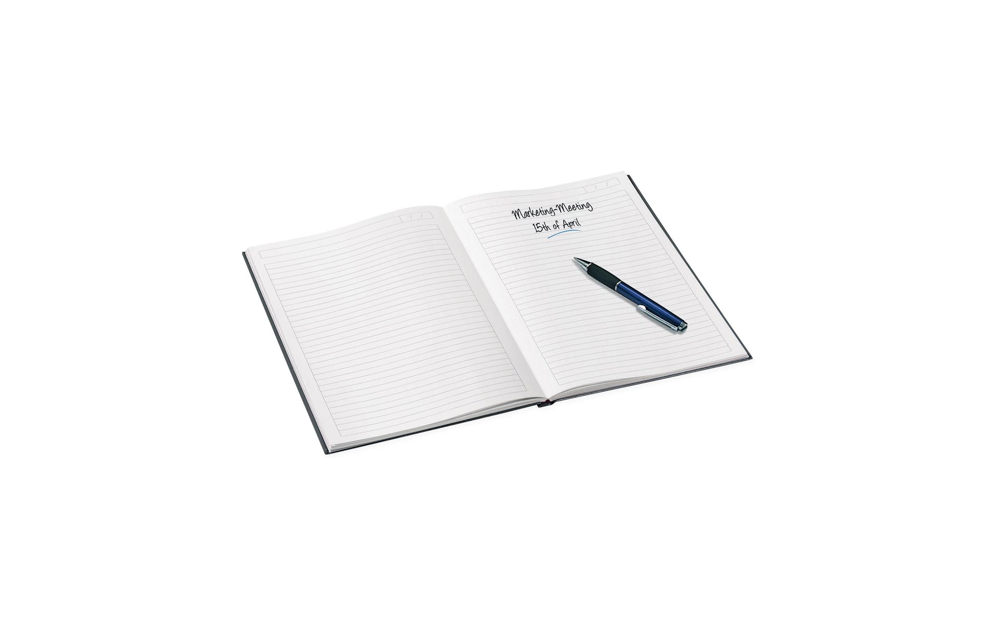 Leitz Notizbuch A5, liniert, Fadenheftung, Karton, 160 Seiten, 90 g/m² – schwarz