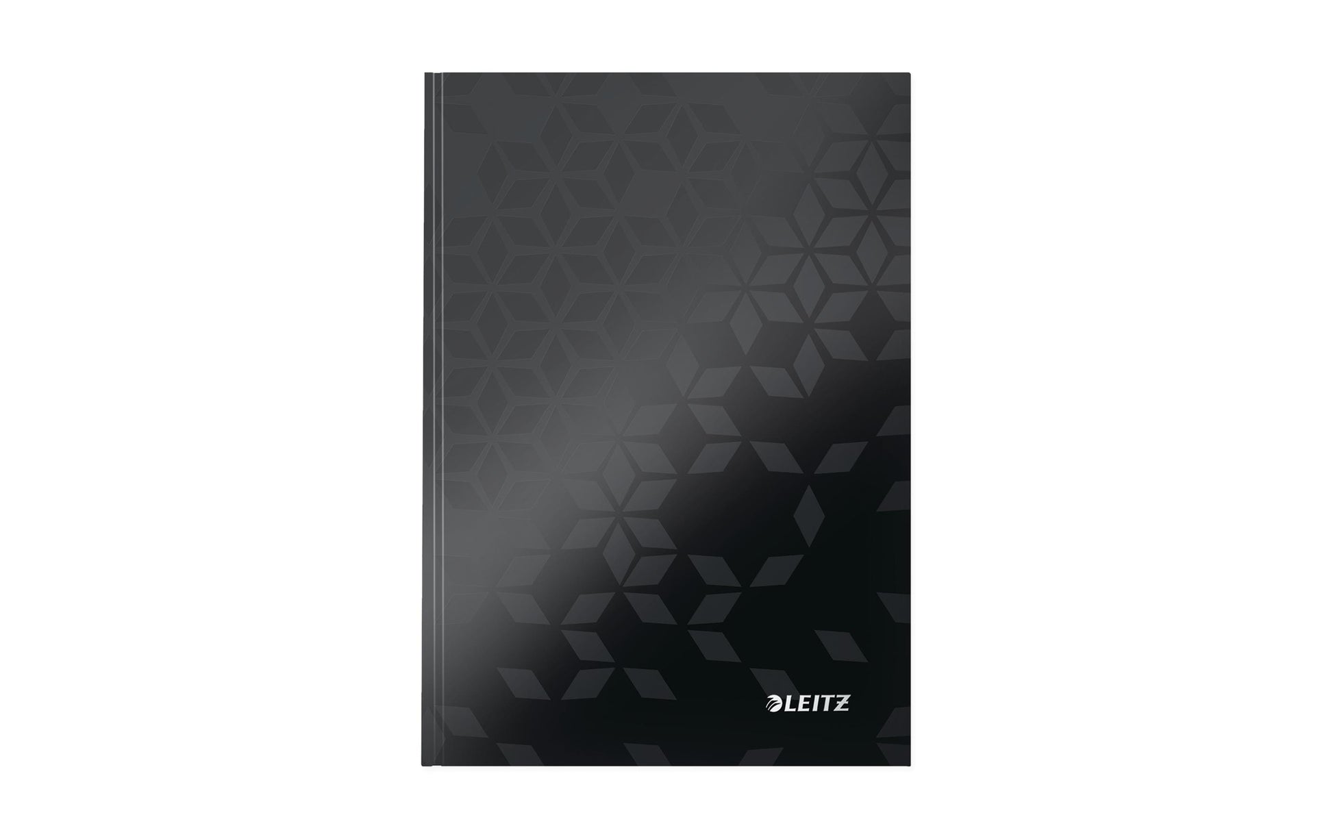 Leitz Notizbuch A5, liniert, Fadenheftung, Karton, 160 Seiten, 90 g/m² – schwarz