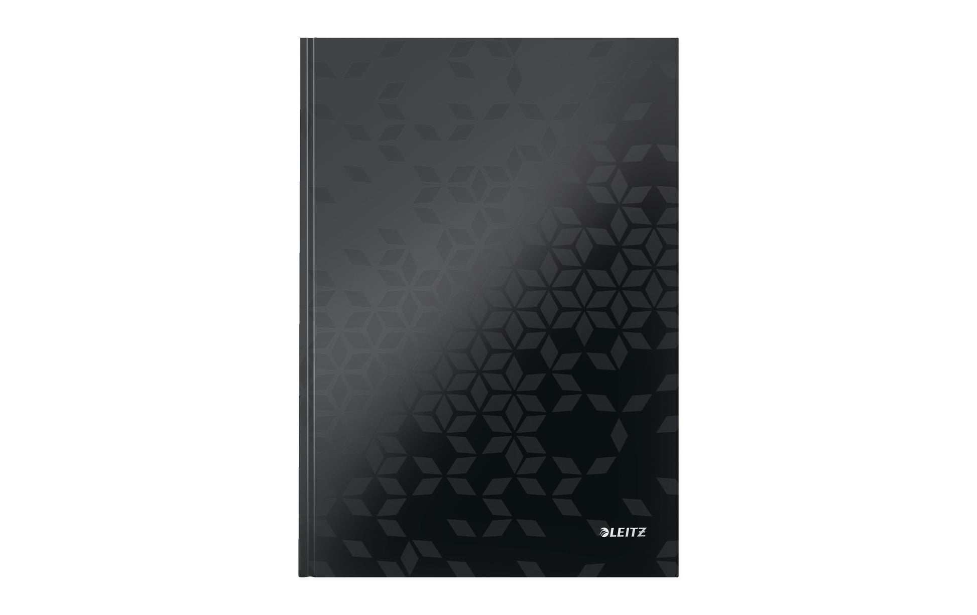 Leitz Notizbuch, A4, liniert, Fadenheftung, Karton, 160 Seiten, 90 g/m² – schwarz