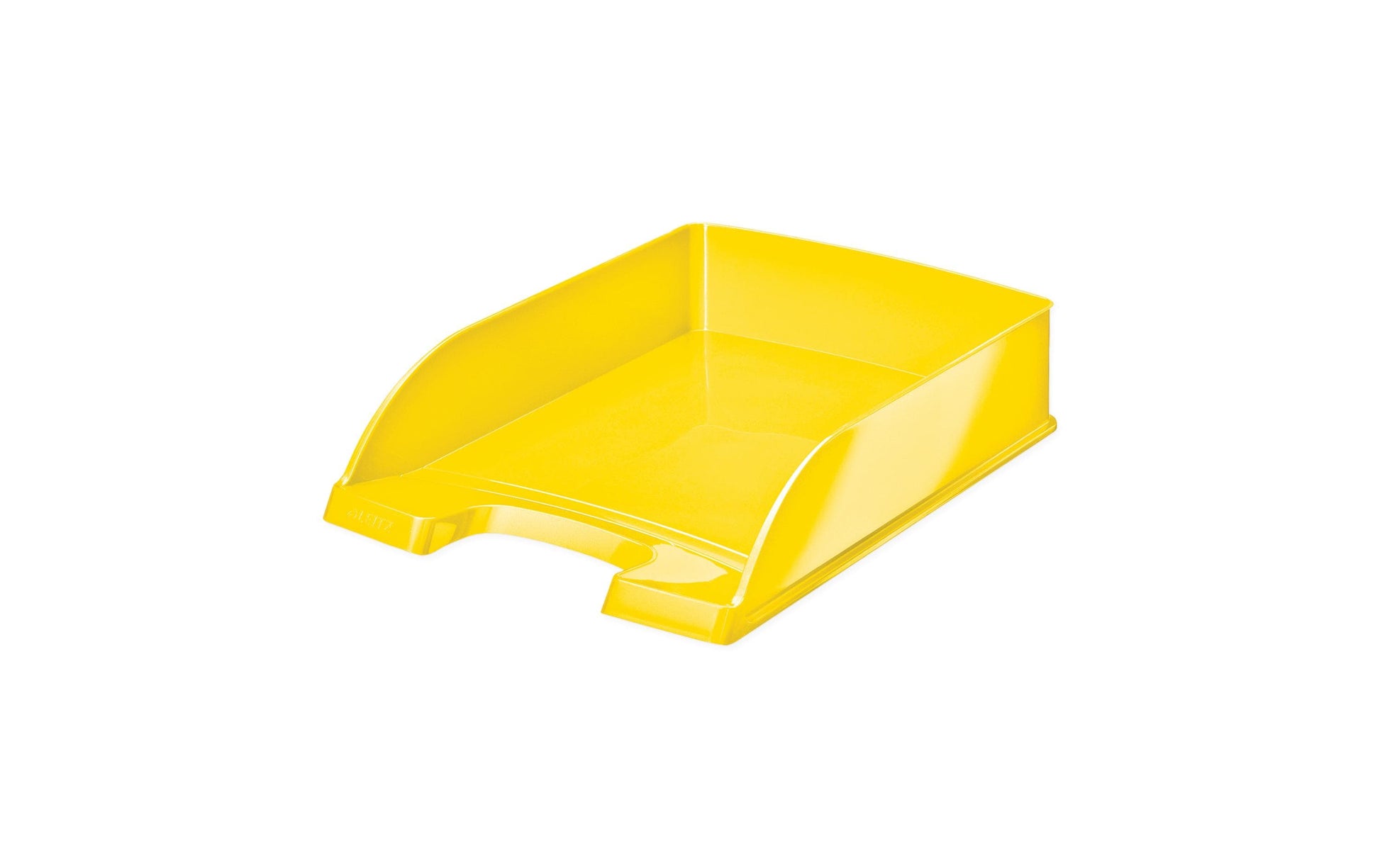 Leitz WOW – Briefkorb für A4, Polystyrol (PS), Gelb, Hochglänzend, 242 × 60 × 330 mm