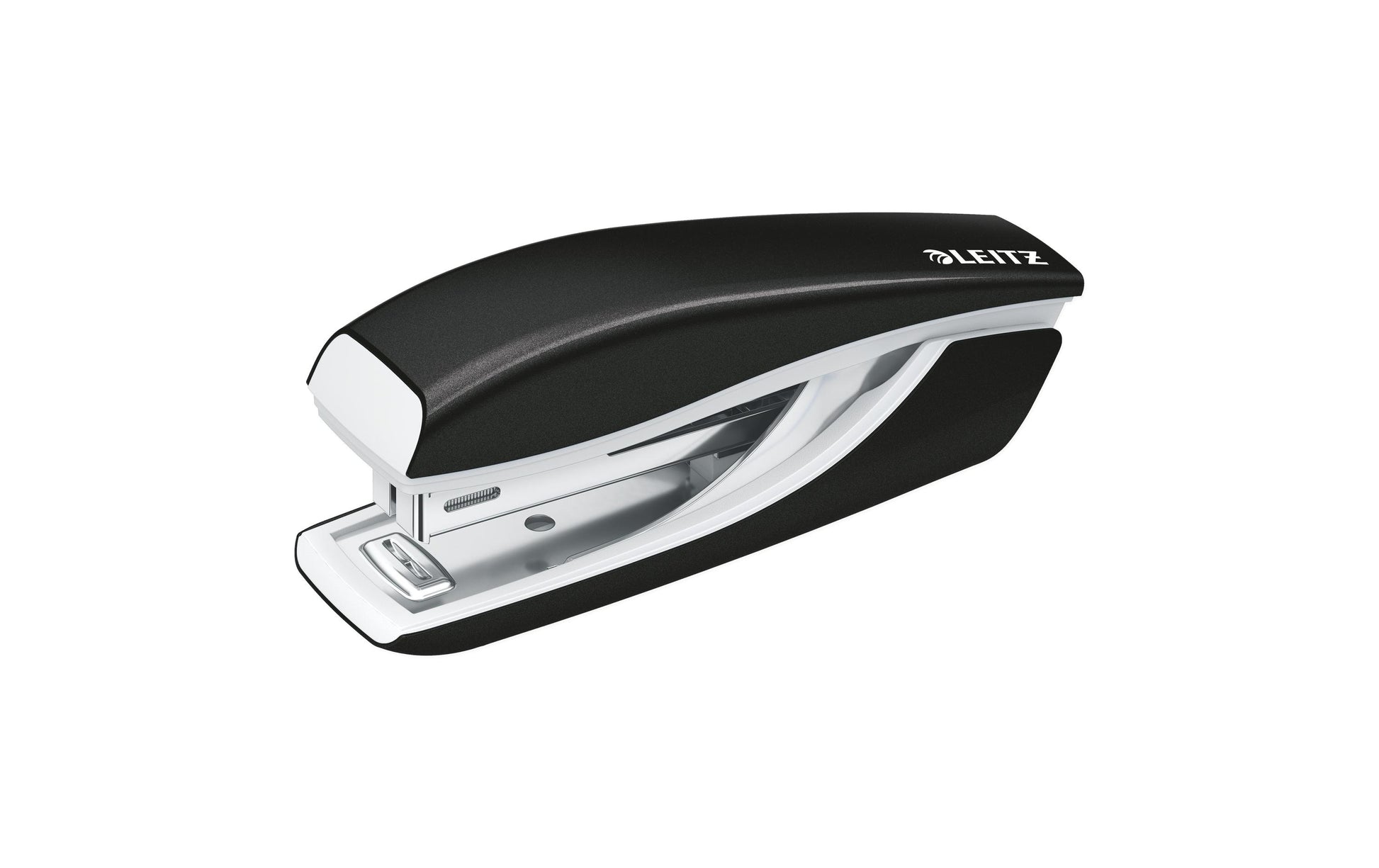 Leitz NeXXt 5528 – Hefter, 10 Blatt, für Nr. 10, mit Klammernentferner, Einlegetiefe 35 mm, schwarz
