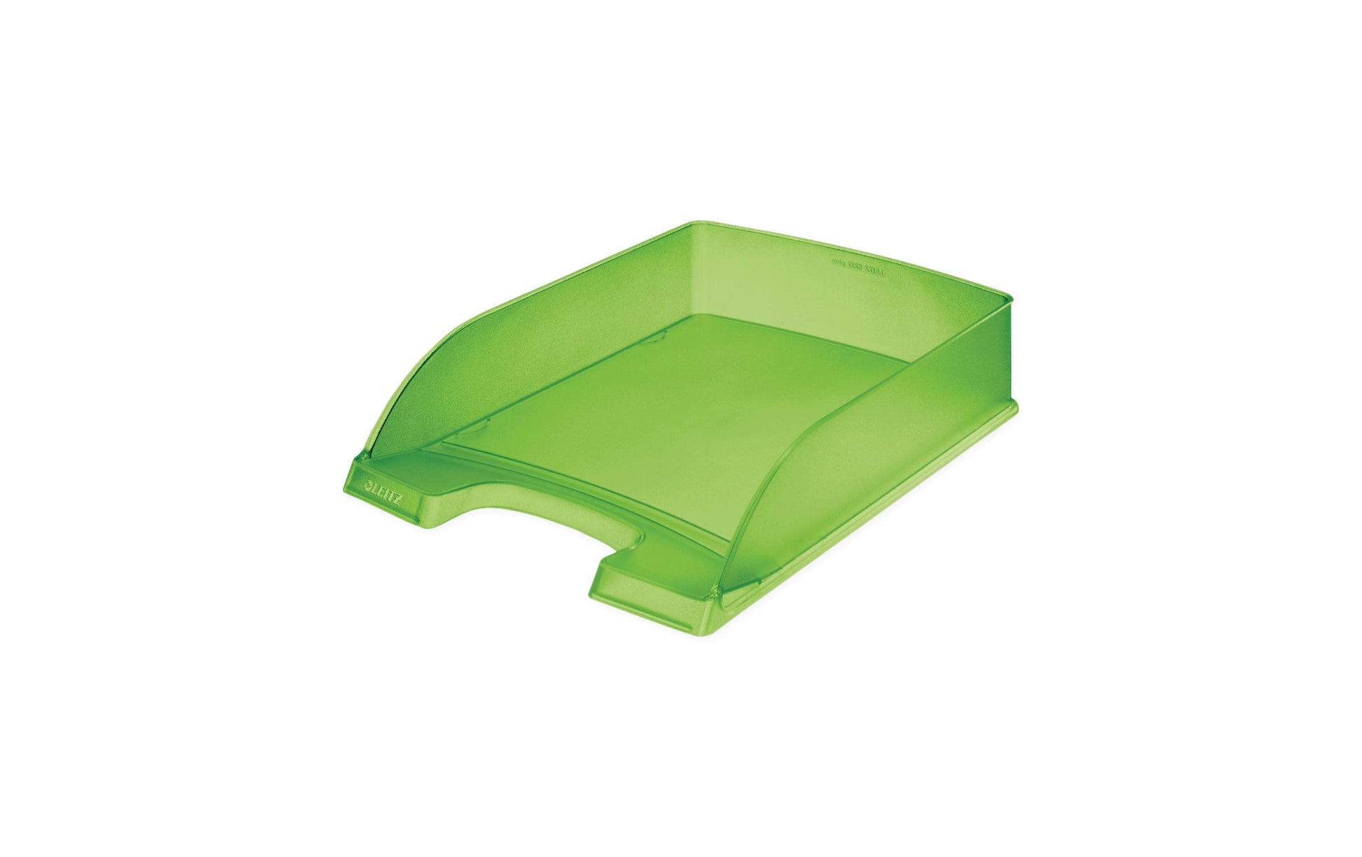 Leitz Briefkorb – mit Griffausschnitt, mit Beschriftungsfeld, matt, grün, B 255 × H 70 × T 357 mm