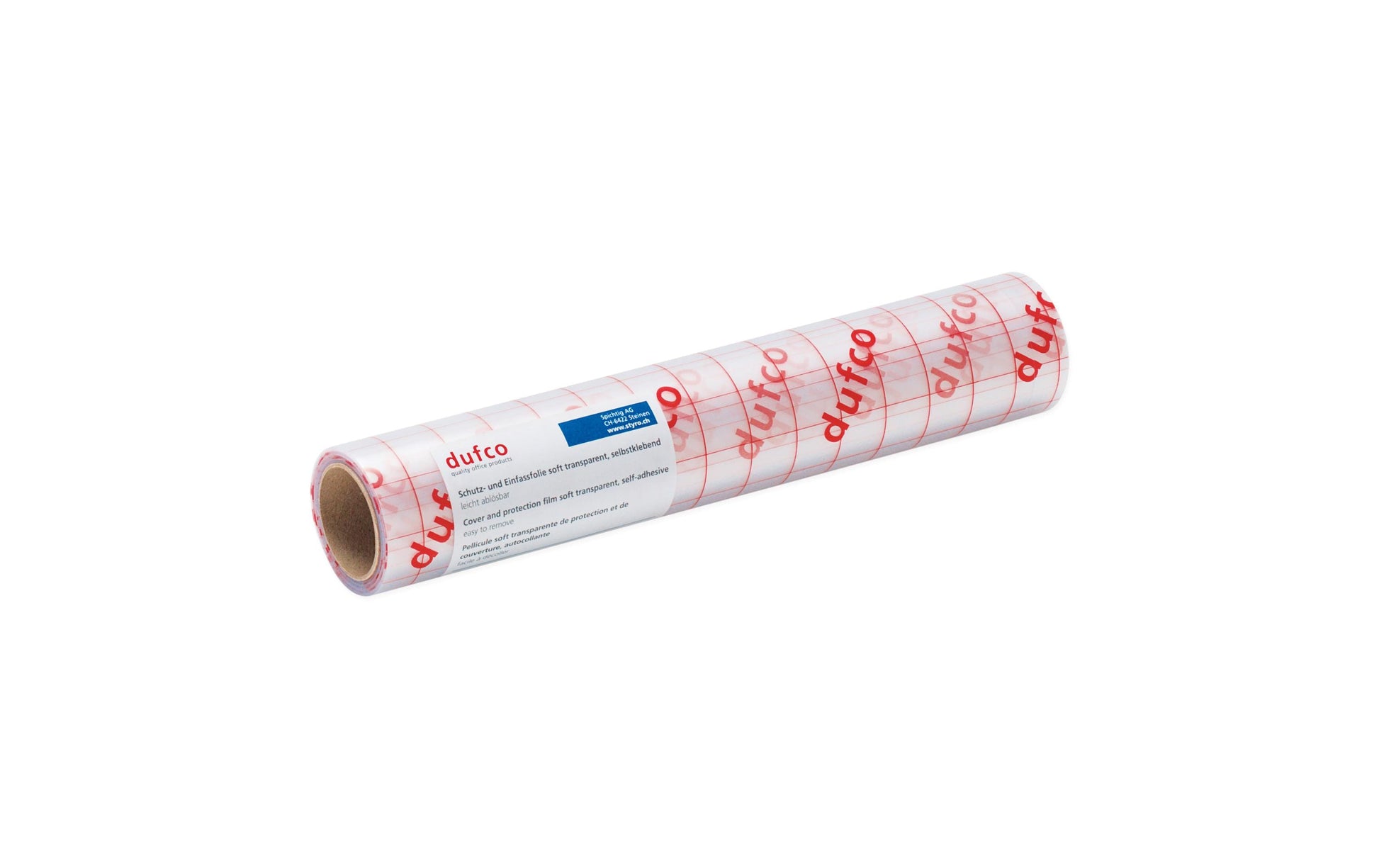 Dufco Klebefolie – wiederablösbar, transparent – 30,0 × 500,0 cm