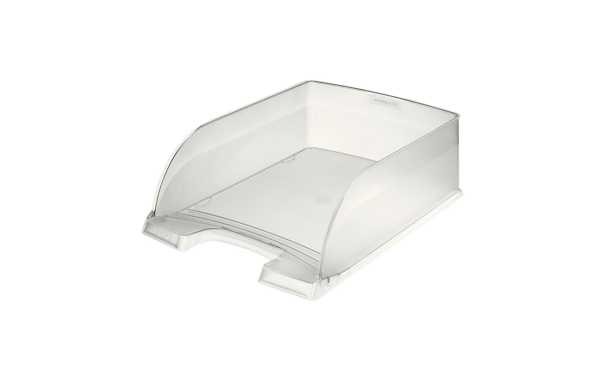 Leitz Briefkorb – mit Beschriftungsfeld, matt, frost, B 255 × H 103 × T 357 mm, Serie Jumbo