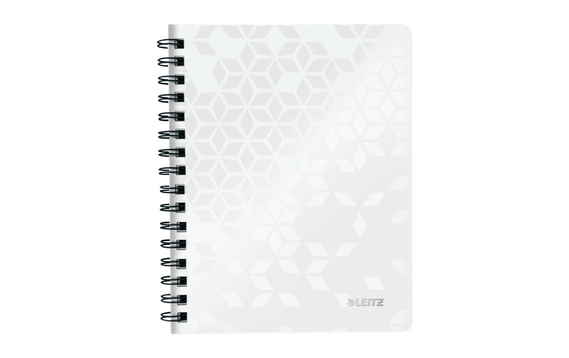 Leitz Collegeblock – A5 – 4-fach gelocht, mikroperforiert, Einstecktasche, Stiftschlaufe, weiss, FSC