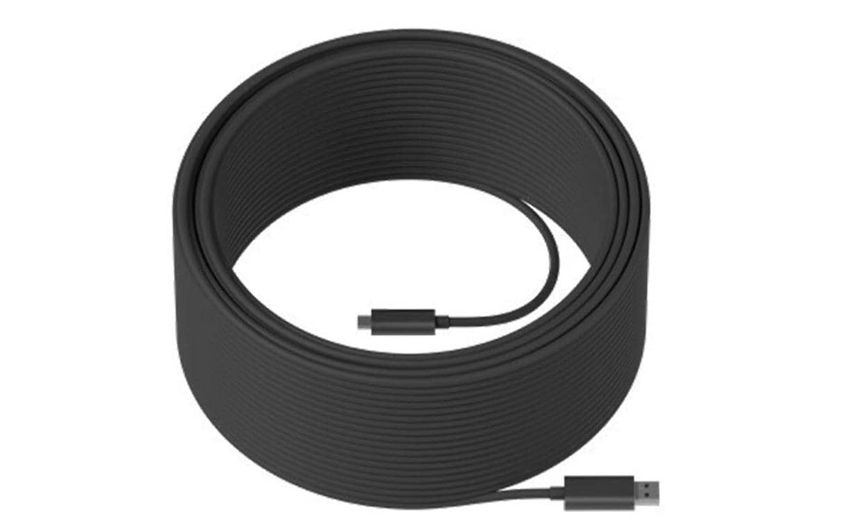 Logitech USB-Kabel, USB-A zu USB-C, 10 m, für MeetUp, Rally, Switch und andere
