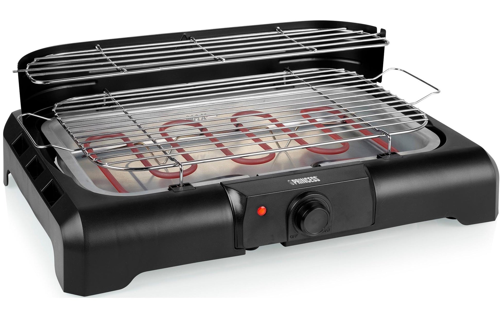 Princess Tischgrill 01.112250.01.001 – 40 × 24,5 cm, 2200 W – schwarz