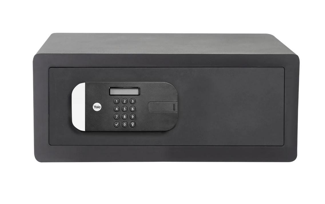 Yale Tresor – für Laptop, mit Zahlenschloss, Stahl, Dunkelgrau, 480 × 350 × 200 mm