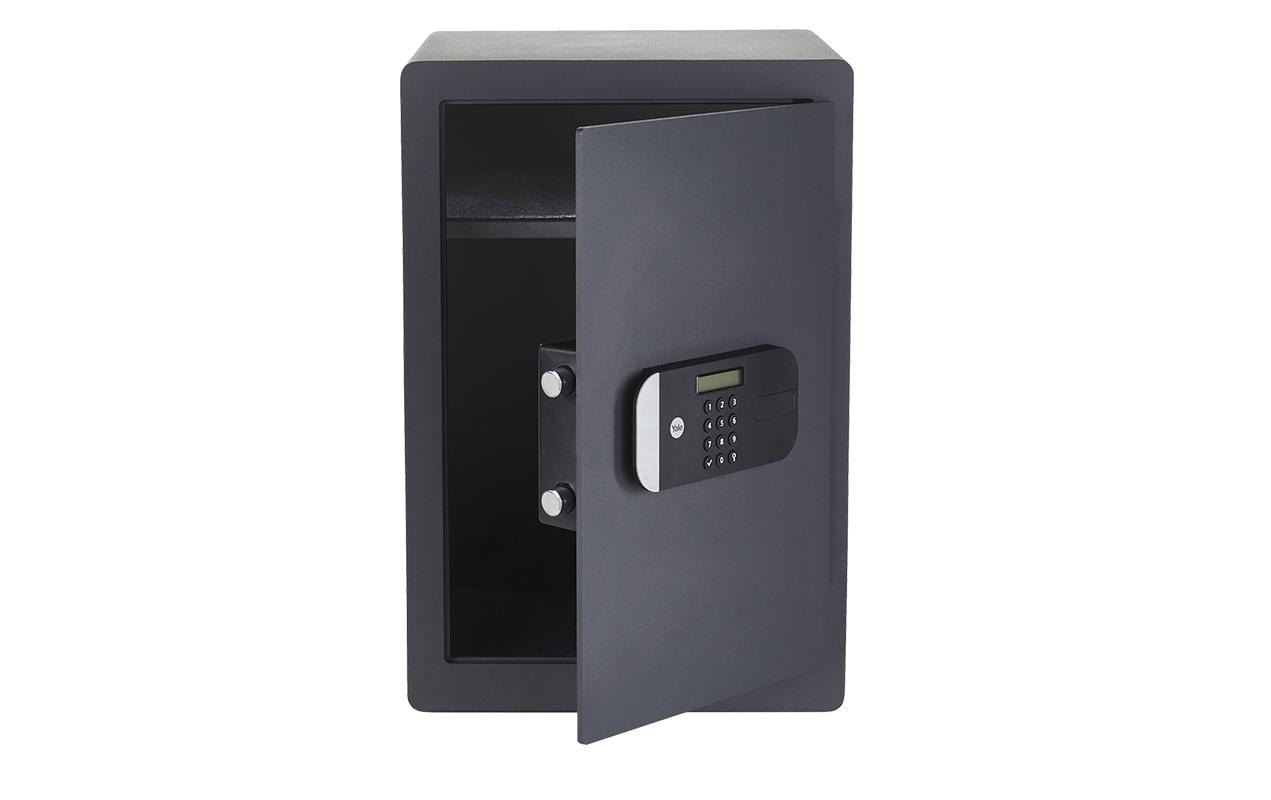 Yale Tresor – mit Zahlenschloss, Stahl, dunkelgrau, 350 × 360 × 520 mm