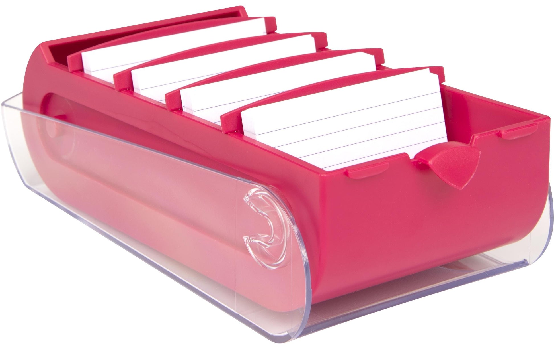 Biella Karteikasten Bunny – für A8 quer – mit Deckel, pink