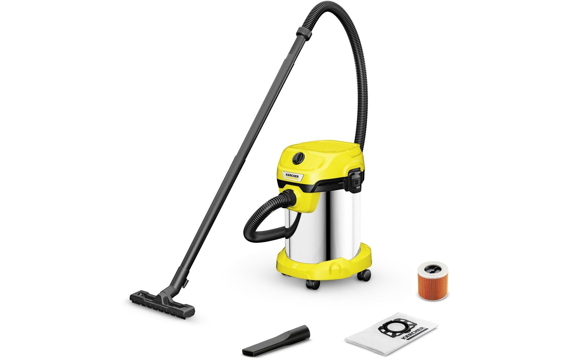 Kärcher Absauganlage WD 2 Plus S V-19/4/18/C – 2-in-1, 1000 W, 19 l, Netzbetrieb
