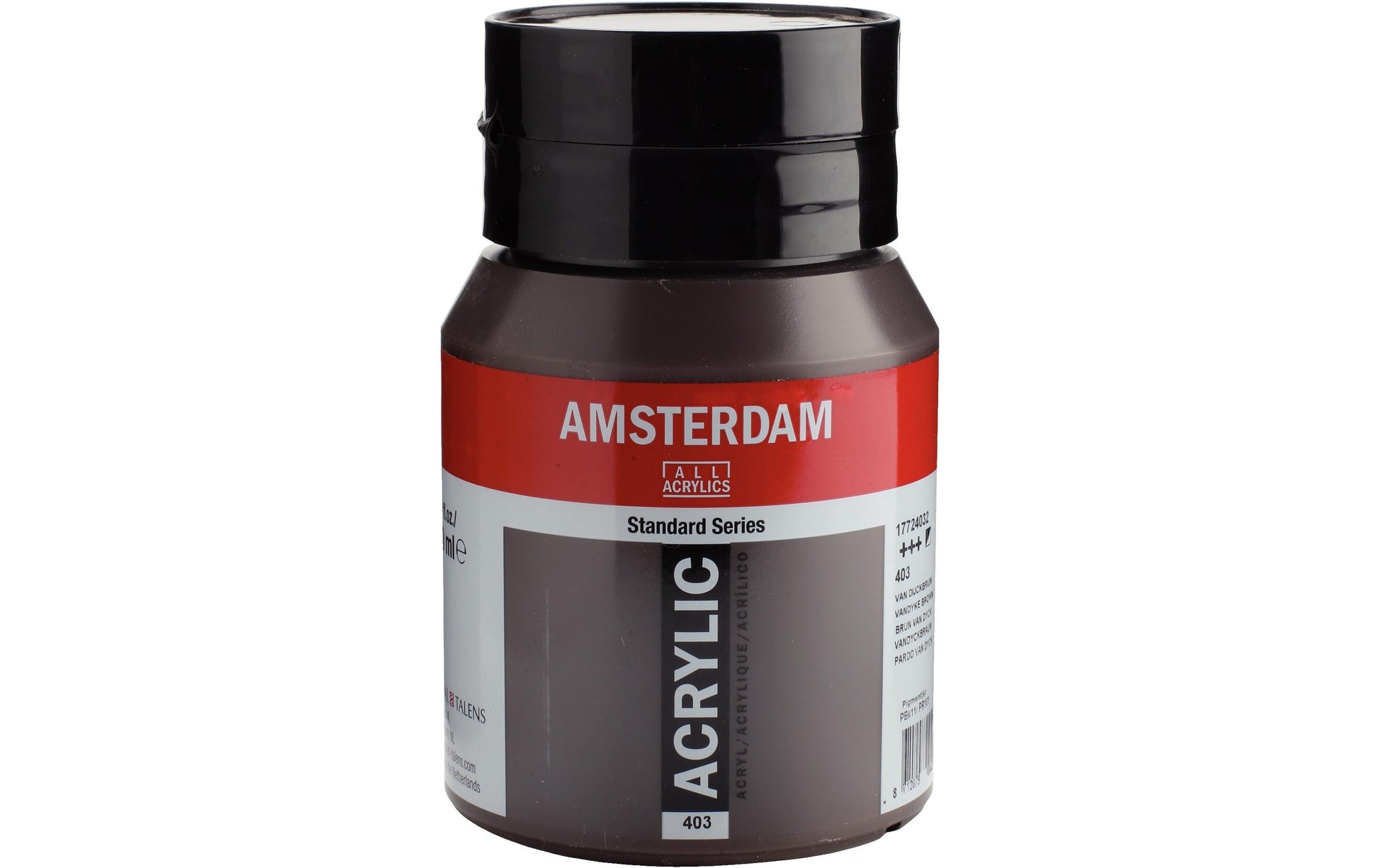 Royal Talens Amsterdam Acrylfarbe – Braun – 500 ml, Tube – für Leinwand, Papier, Holz
