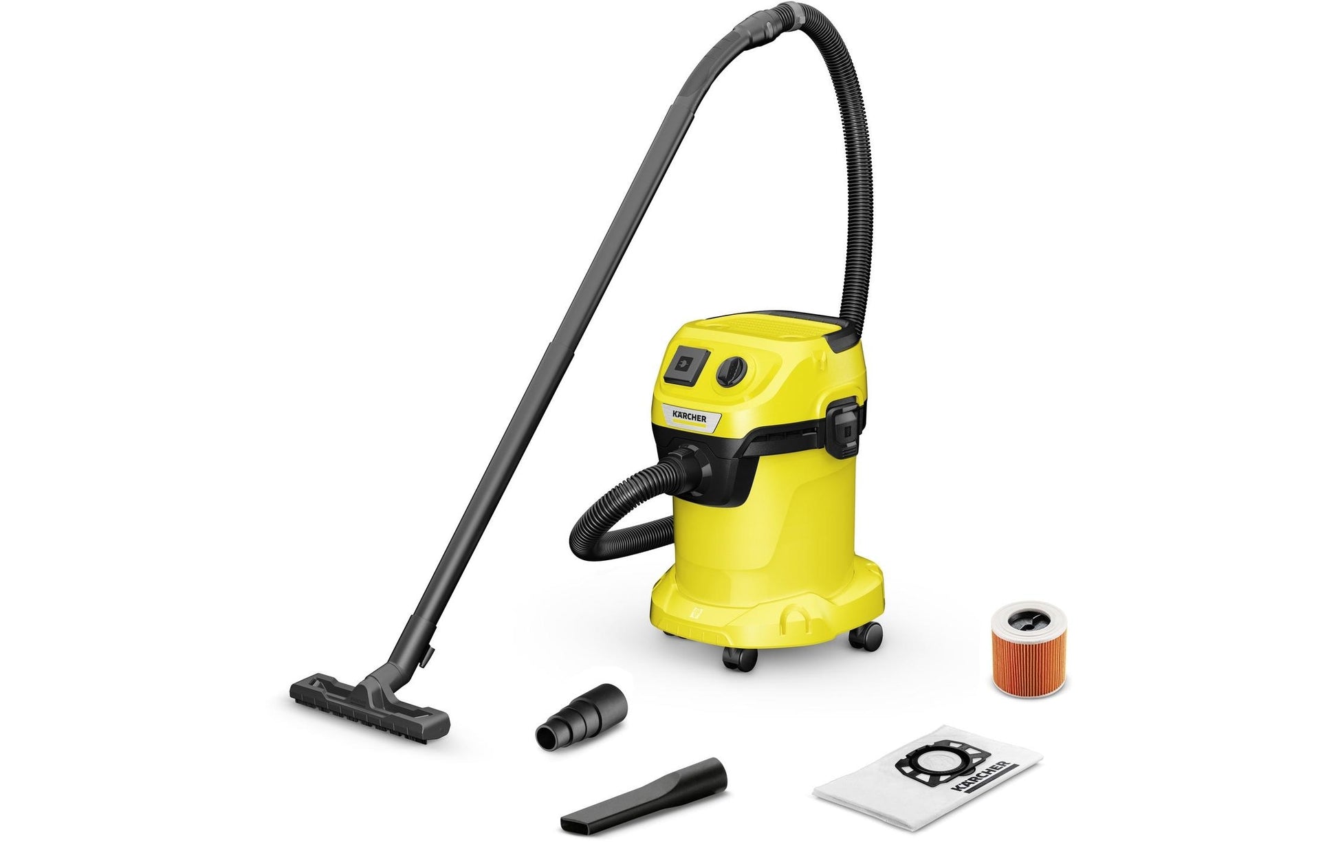 Kärcher Nass-/Trockensauger WD 3 P V-17/6/20 – 2-in-1, 1000 W, 17 l, Netzbetrieb