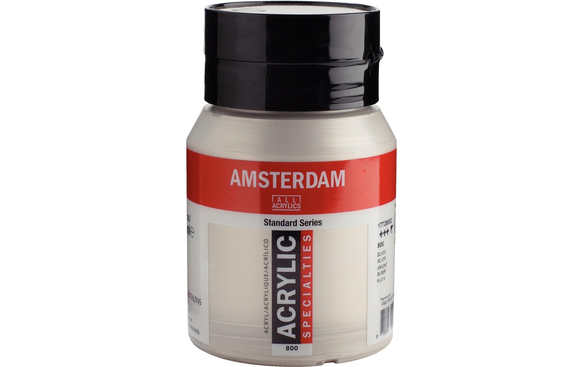 Royal Talens Amsterdam – Acrylic Standard – Acrylfarbe – Silber, 500 ml