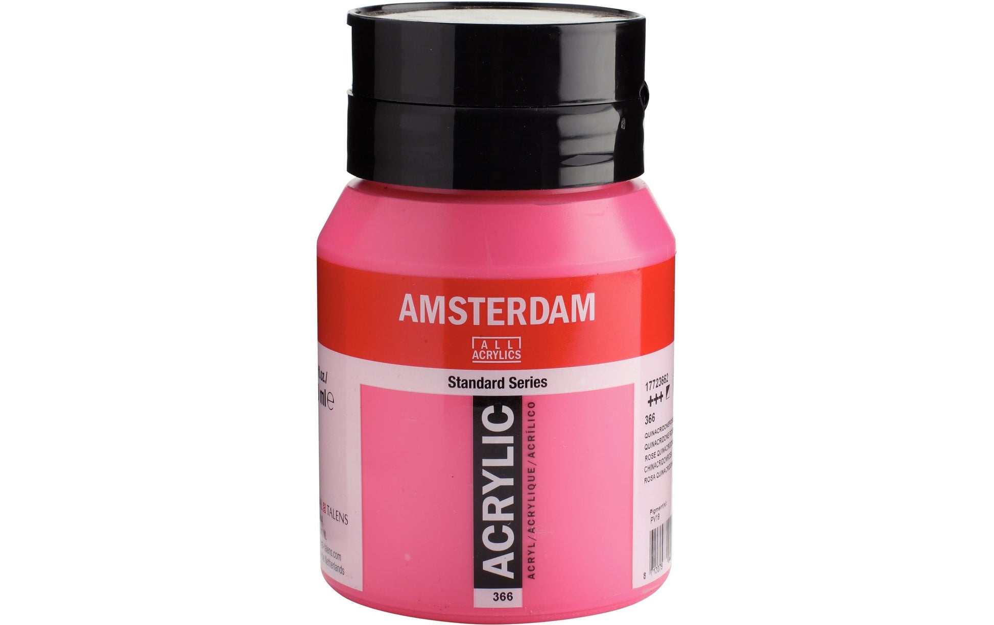 Royal Talens AMSTERDAM Acrylfarbe – Rose Chinacridonrosa – 500 ml – für Leinwand, Papier, Holz