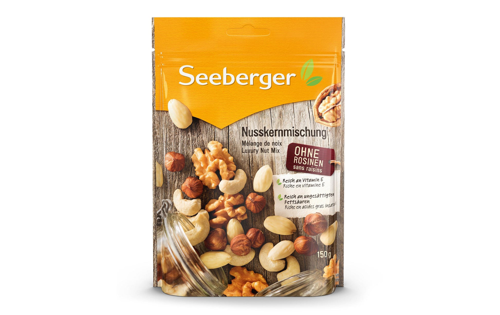 Seeberger Nusskernmischung, vegan, glutenfrei – 150 g