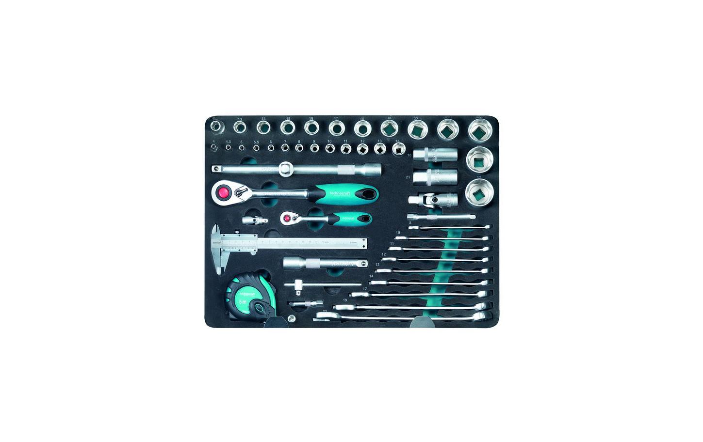 Technocraft PRO CASE 5 Werkzeugkoffer – 140-teilig, bestückt