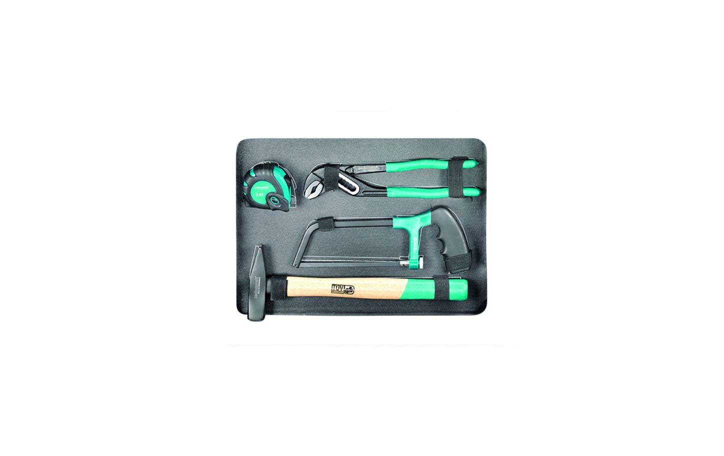 Technocraft PRO COMPACT 106 Werkzeugkoffer – bestückt, 106-teilig, grau