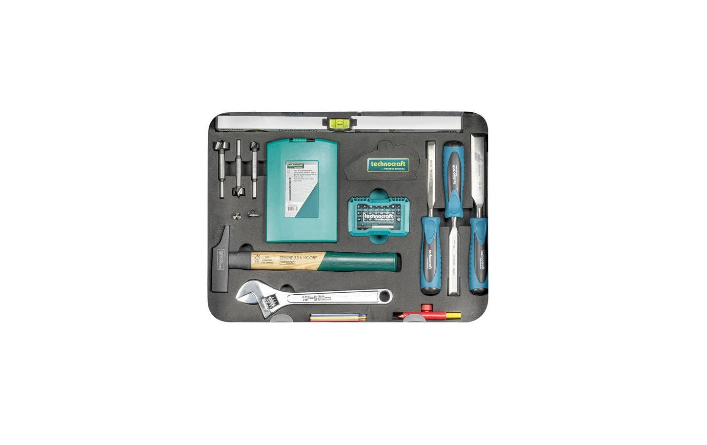 Technocraft PRO WOOD 4 Werkzeugkoffer Schreiner – 126-teilig