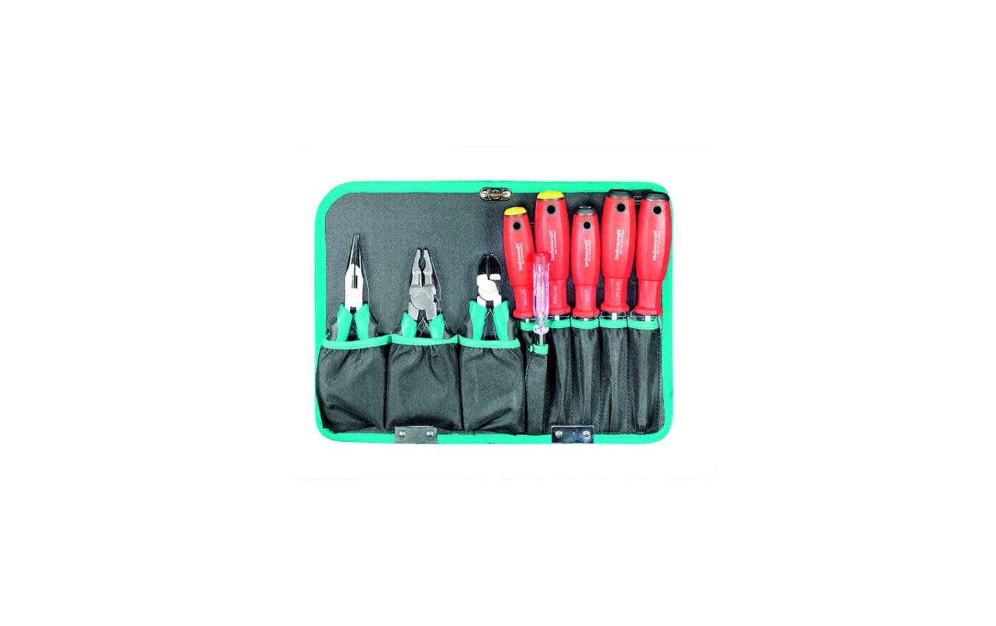 Technocraft PRO COMPACT 106 Werkzeugkoffer – bestückt, 106-teilig, grau