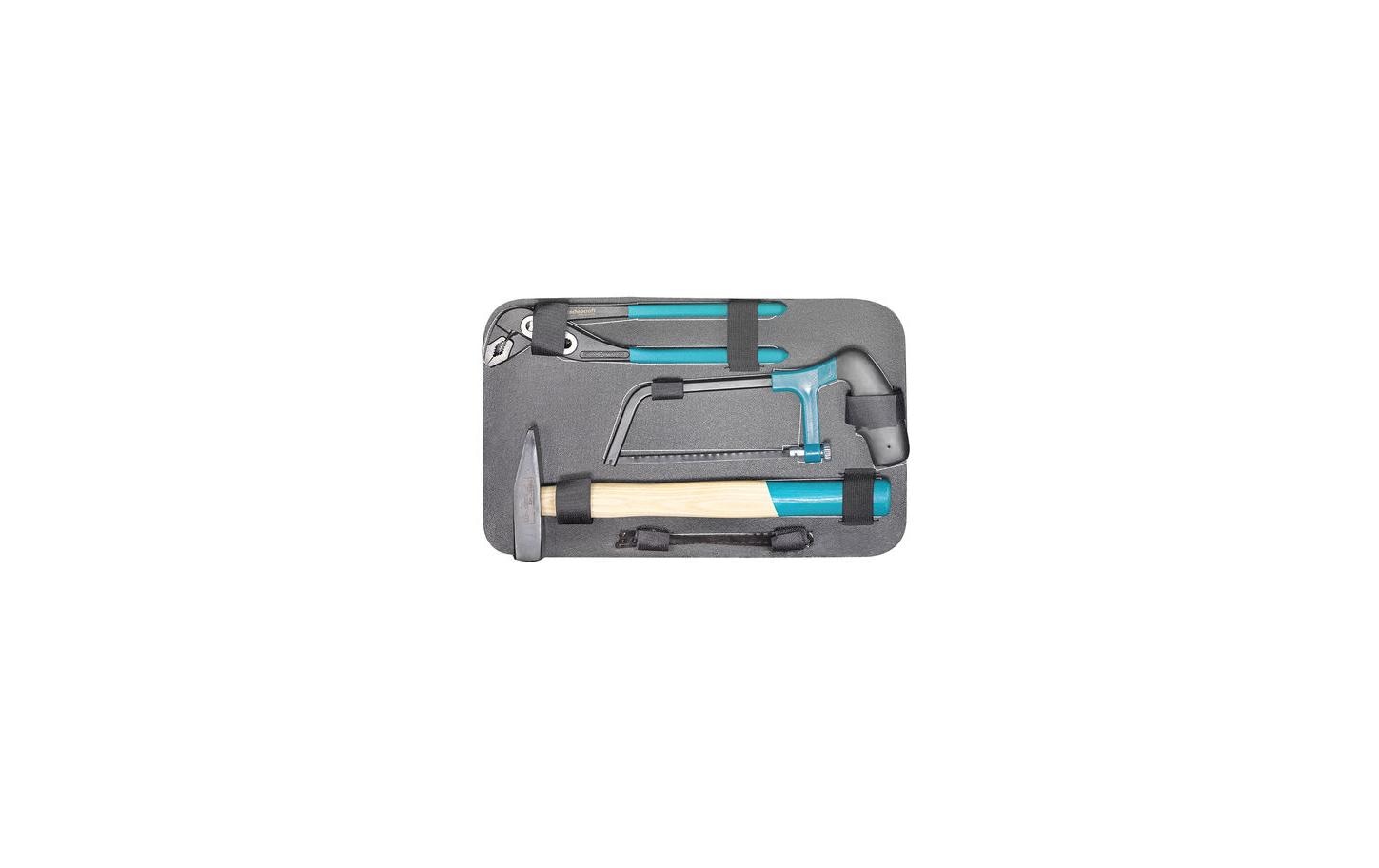 Technocraft Werkzeugkoffer – bestückt, 109-teilig, schwarz, B 230 × H 123 × T 372 mm