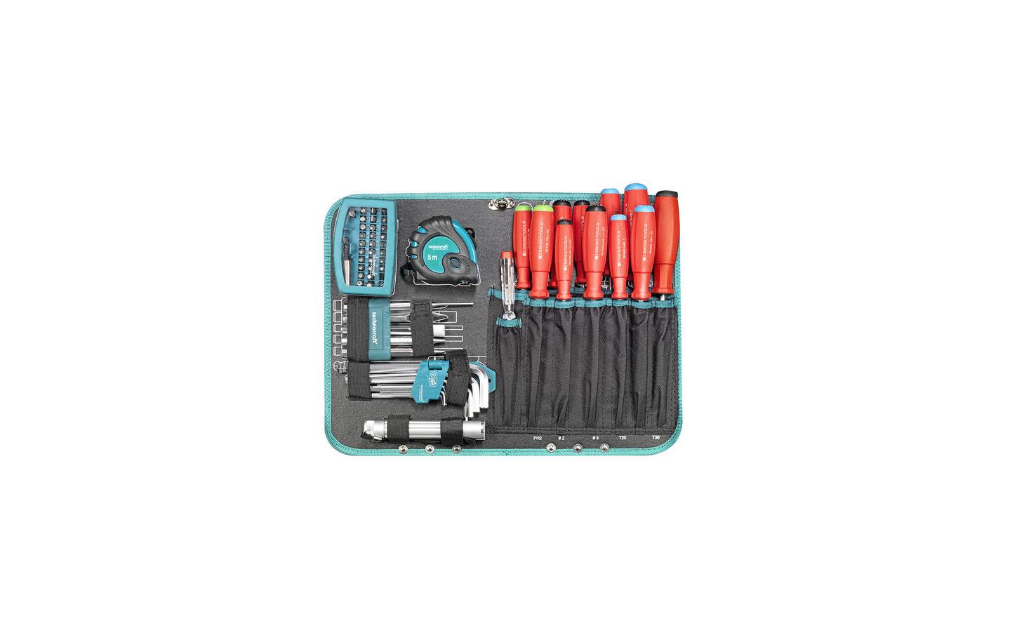 Technocraft PRO CHROME 152 Werkzeugkoffer – 152-teilig, 13,6 kg, bestückt