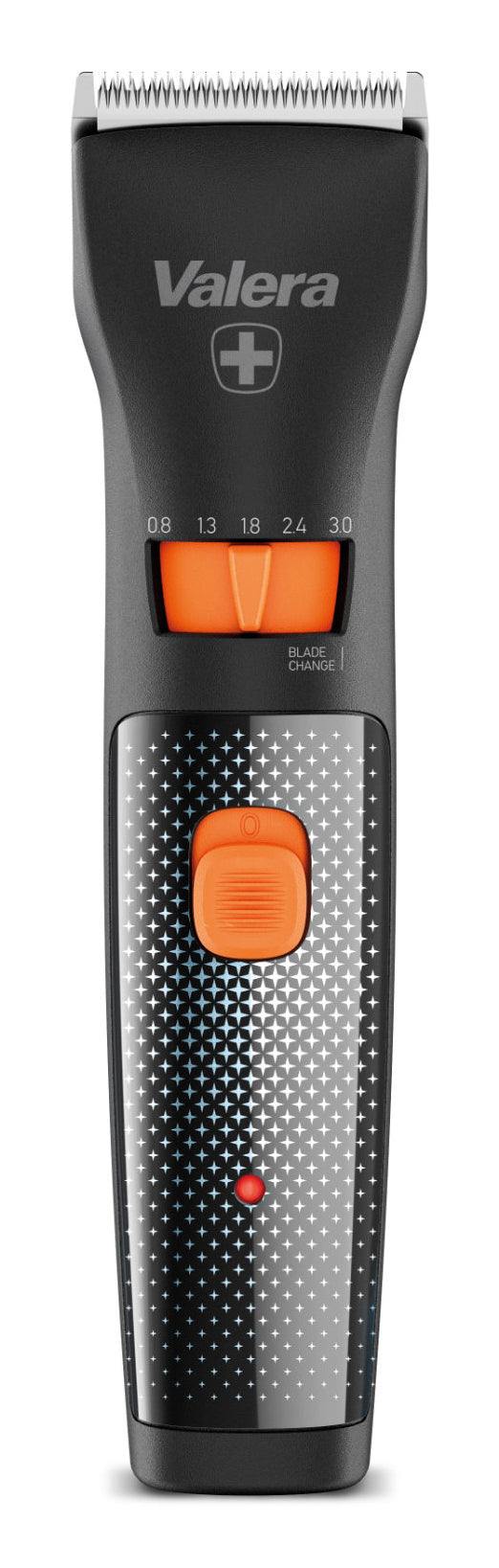 Valera Haarschneider Swiss Excellence Smart USB – Akku, 120 min, 0,8–3 mm, 5 Längenschritte – Schwarz/Orange