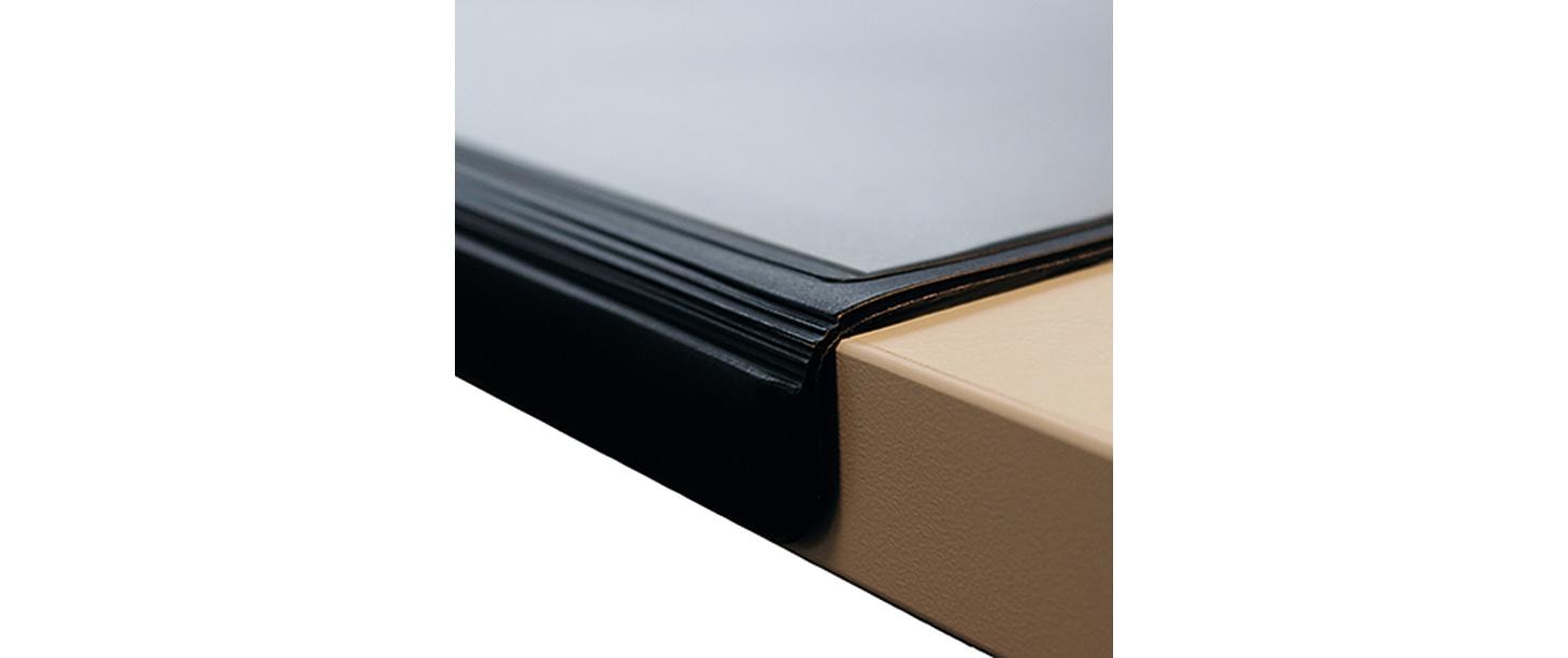 Laufer Läufer – Schreibtischunterlage DURELLA Flexoplan DS – 520 × 650 mm, Schaum, Folie, rutschfest, Blau, 1 Stück
