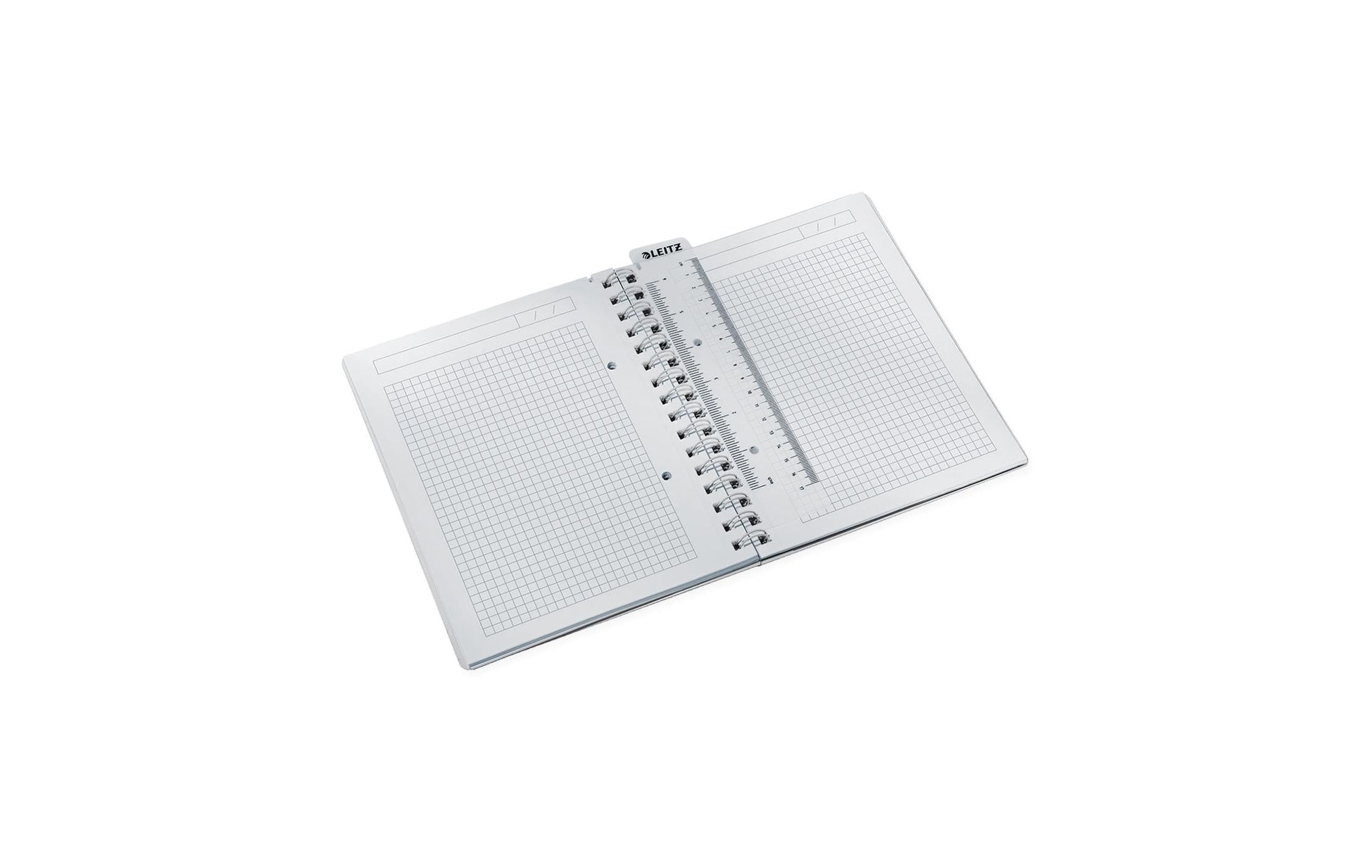 Leitz Collegeblock – A5 – 80 g/m² – Doppelspirale, mikroperforiert, Sichthülle, Stiftschlaufe, schwarz, FSC
