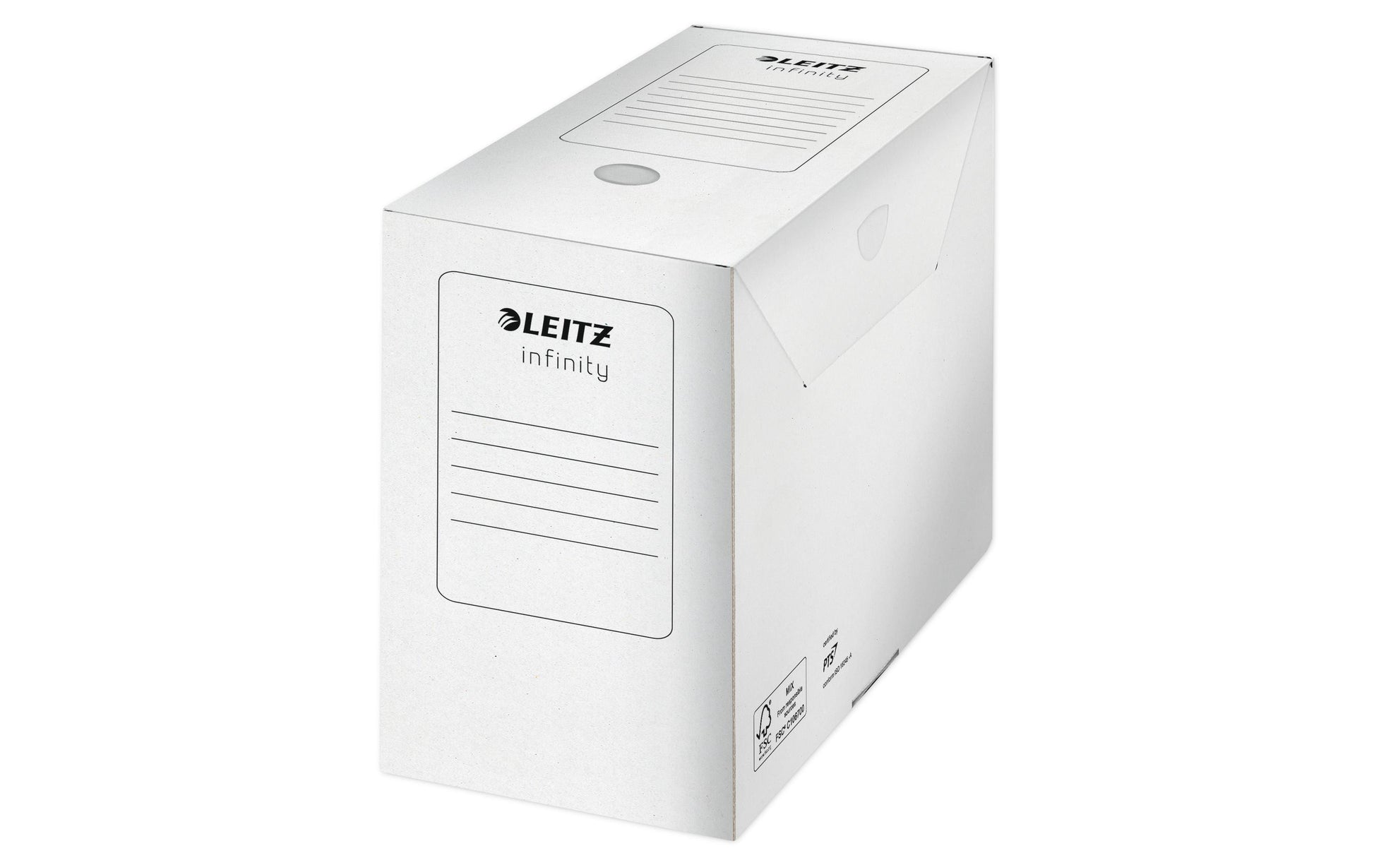 Leitz Archivschachtel – für A4, B 150 × H 255 × T 330 mm, mit Verschlusslasche, Automatikboden, 10 Stück