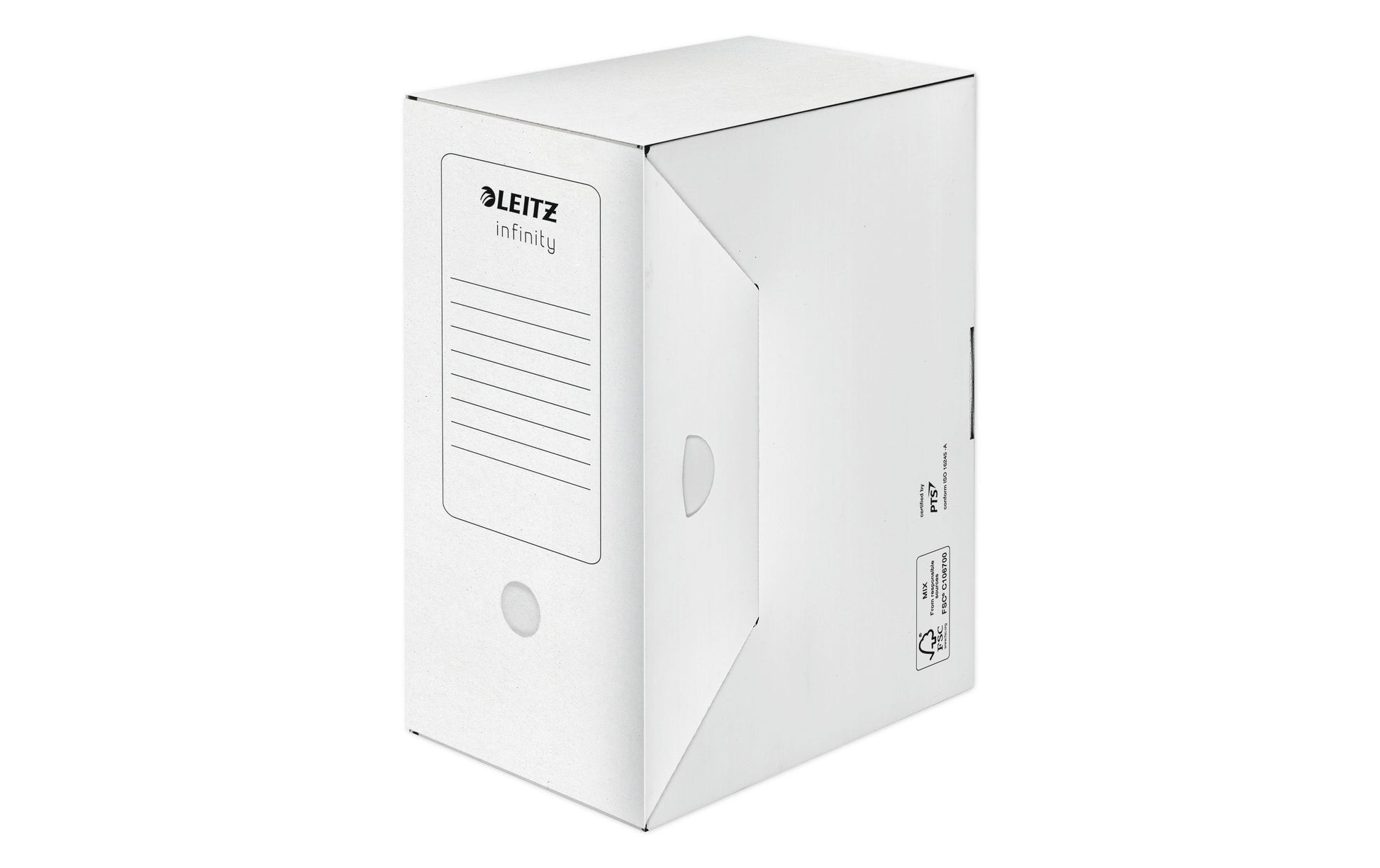 Leitz Archivschachtel – für A4, B 150 × H 255 × T 330 mm, mit Verschlusslasche, Automatikboden, 10 Stück