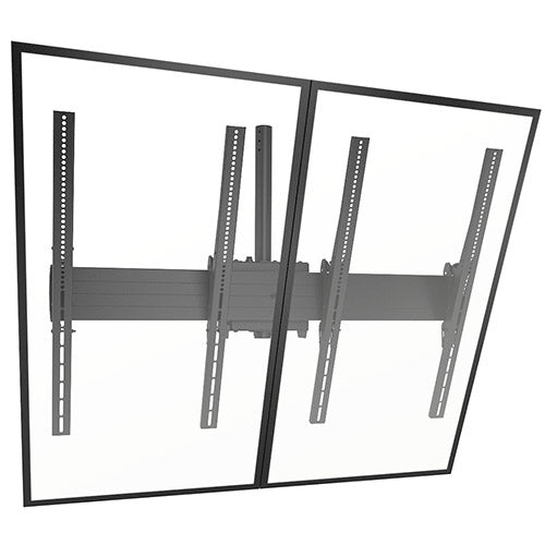 Chief Wandhalterung – neigbar – 40–55" – bis 113,4 kg, für 2 Displays – LCM2X1UP, Schwarz