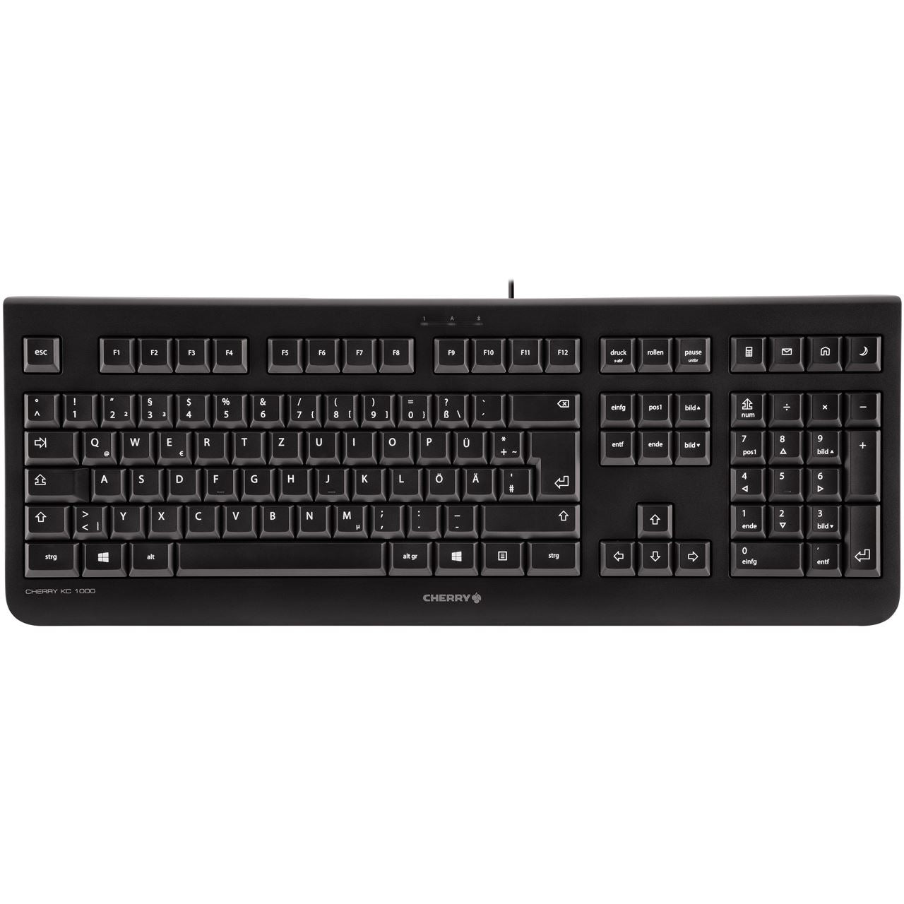 CHERRY KC 1000 PAN-NORDIC – Tastatur, kabelgebunden (USB), Nordisch-Layout – für Windows