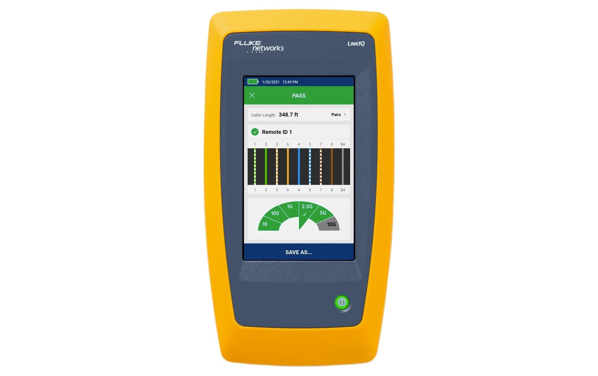 Fluke Networks LinkIQ – Netzwerk-Kabeltester – RJ45, USB, max. 305 m