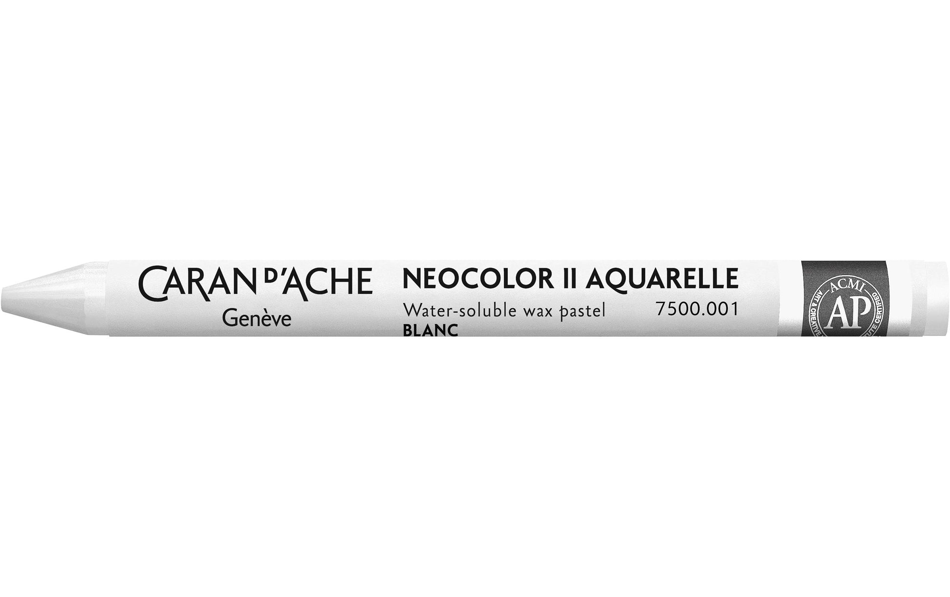 Caran d-Ache Caran d'Ache Neocolor Aquarellfarbstift – Weiss, Mine Ø 8,6 mm