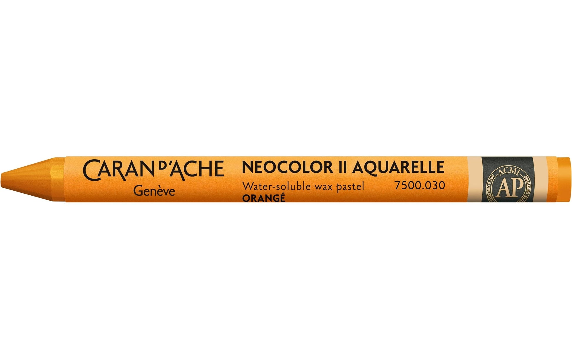 Caran d-Ache Caran d'Ache Neocolor II Aquarellfarbstift – Orange, Mine Ø 8,6 mm