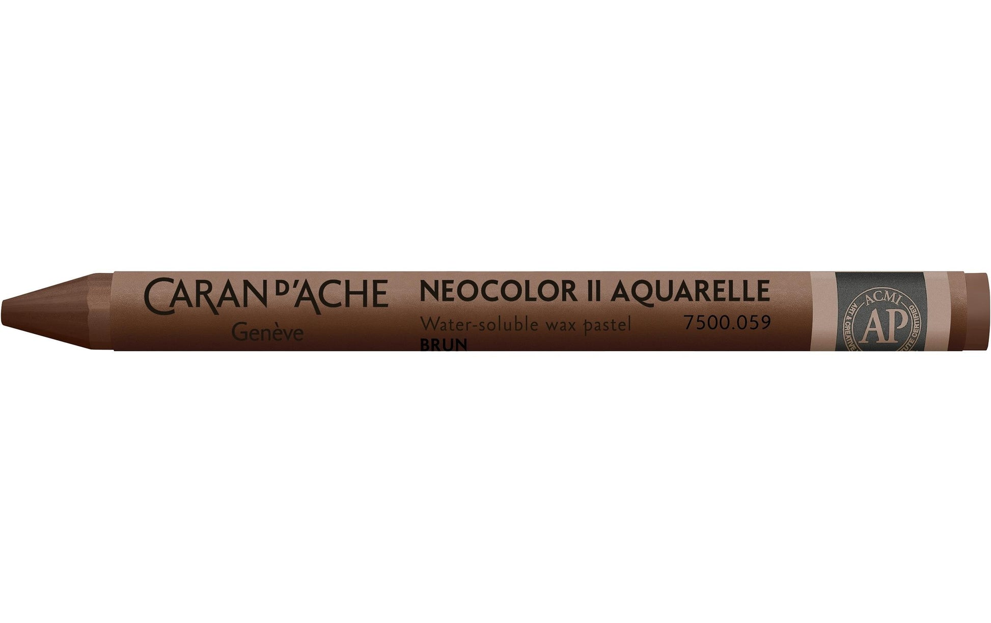 Caran d-Ache Caran d'Ache Neocolor II Aquarellfarbstift – Braun, Mine Ø 8,6 mm