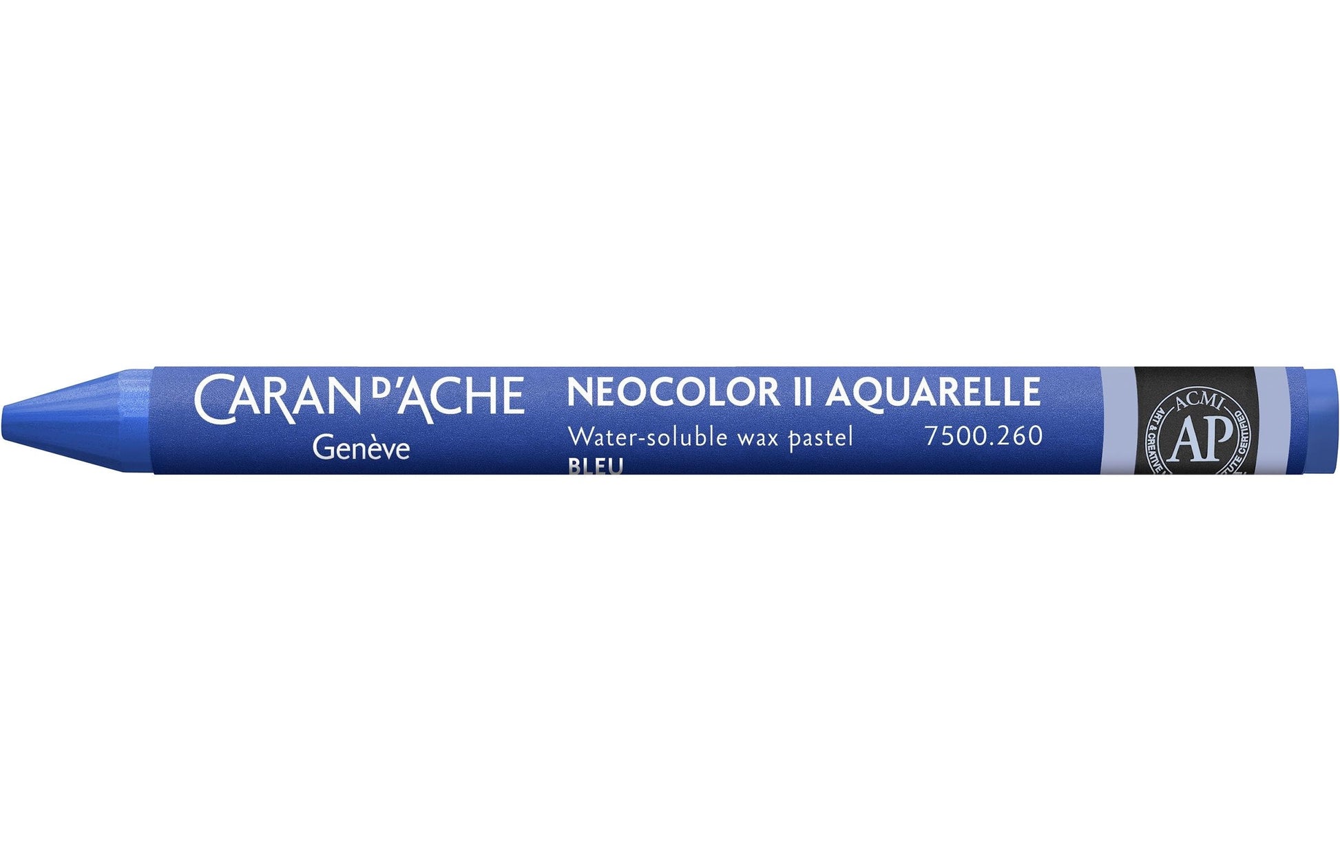 Caran d-Ache Caran d’Ache Neocolor 2 Wachsmalkreiden – Blau, wasservermalbar, Ø 8,65 mm