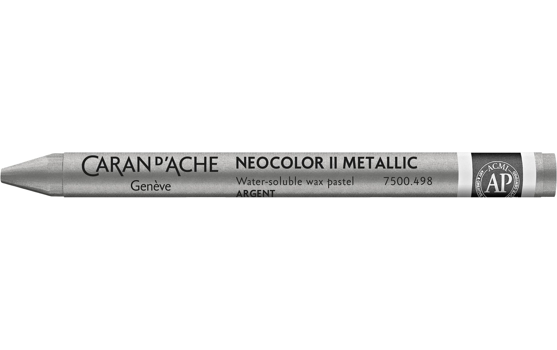 Caran d-Ache Caran d'Ache Neocolor Aquarellfarbstift – silber, Mine Ø 8,6 mm