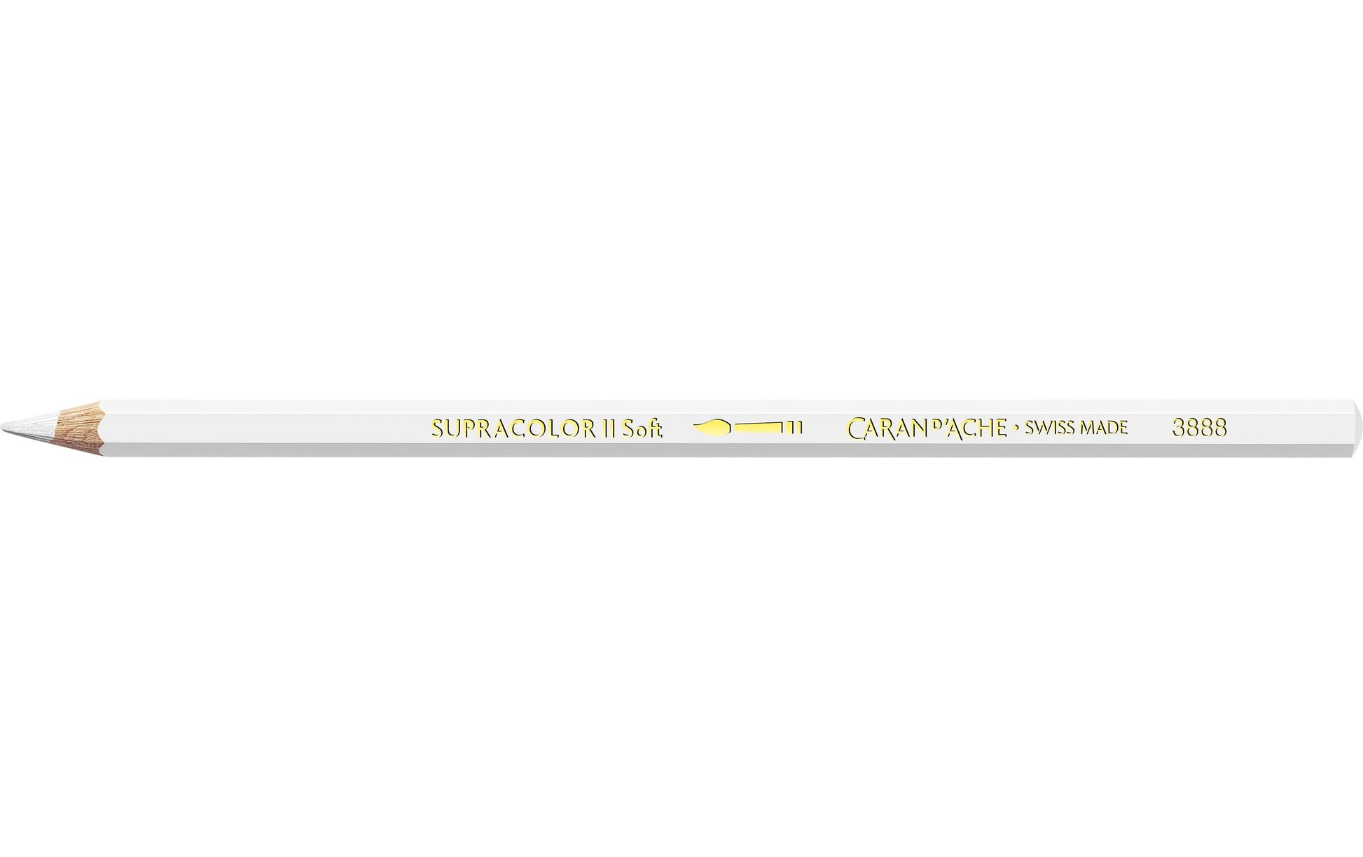 Caran d-Ache Caran d'Ache Aquarellfarbstift Supracolor Soft – Weiss, im Metalletui, Ø 3,8 mm, FSC