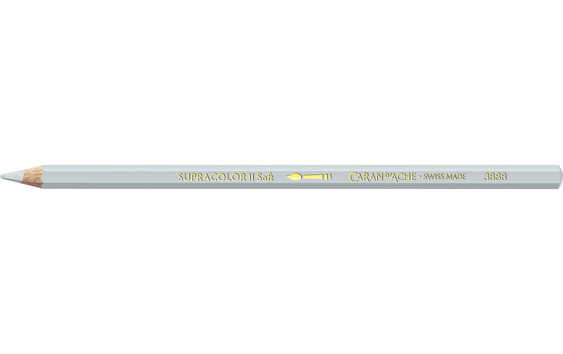 Caran d-Ache Caran d'Ache Aquarellfarbstift Supracolor Soft – Hellgrau, im Metalletui, Ø 3,8 mm, FSC