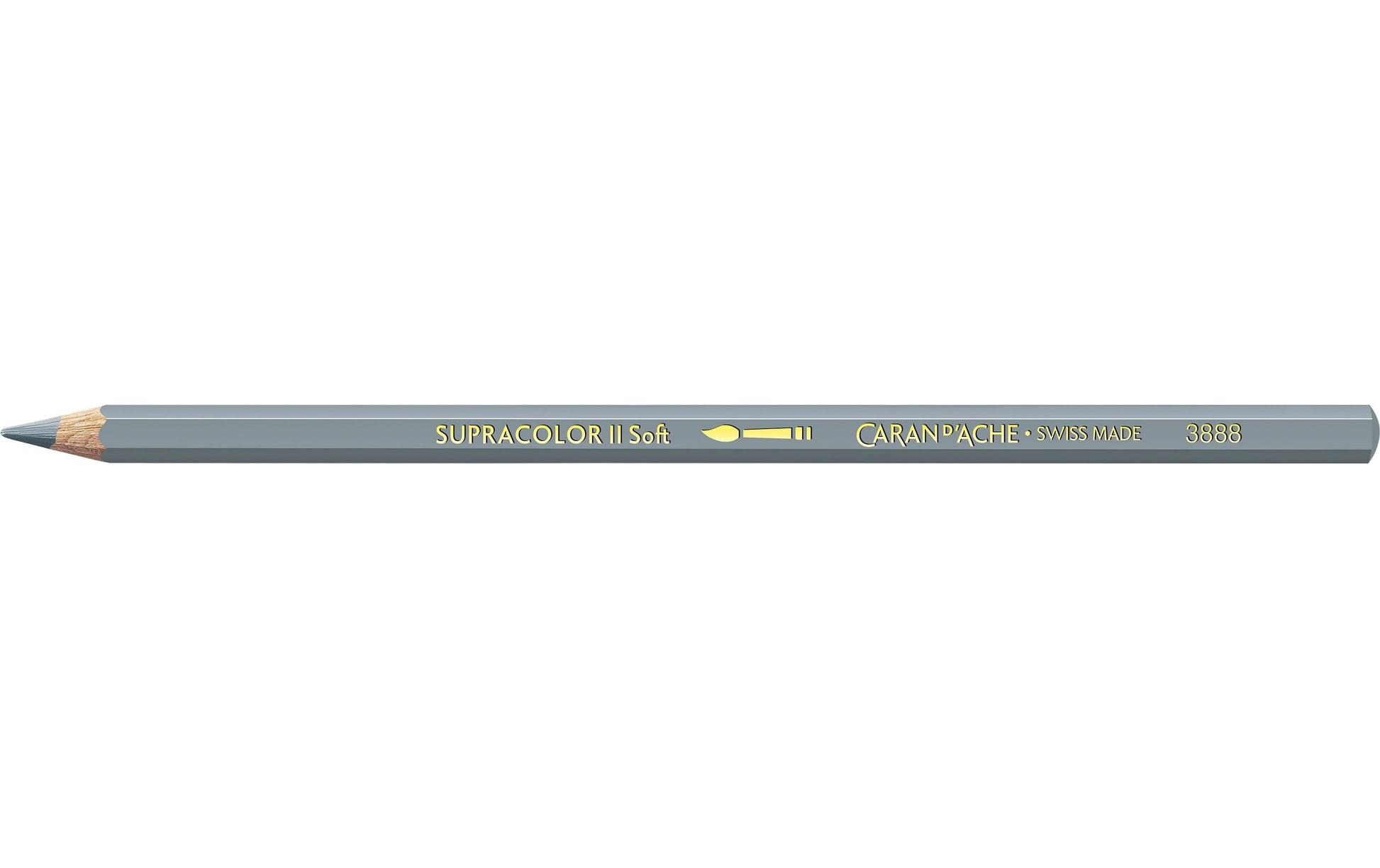 Caran d-Ache Caran d'Ache Aquarellfarbstift Supracolor Soft – grau, im Metalletui, Ø 3,8 mm, FSC
